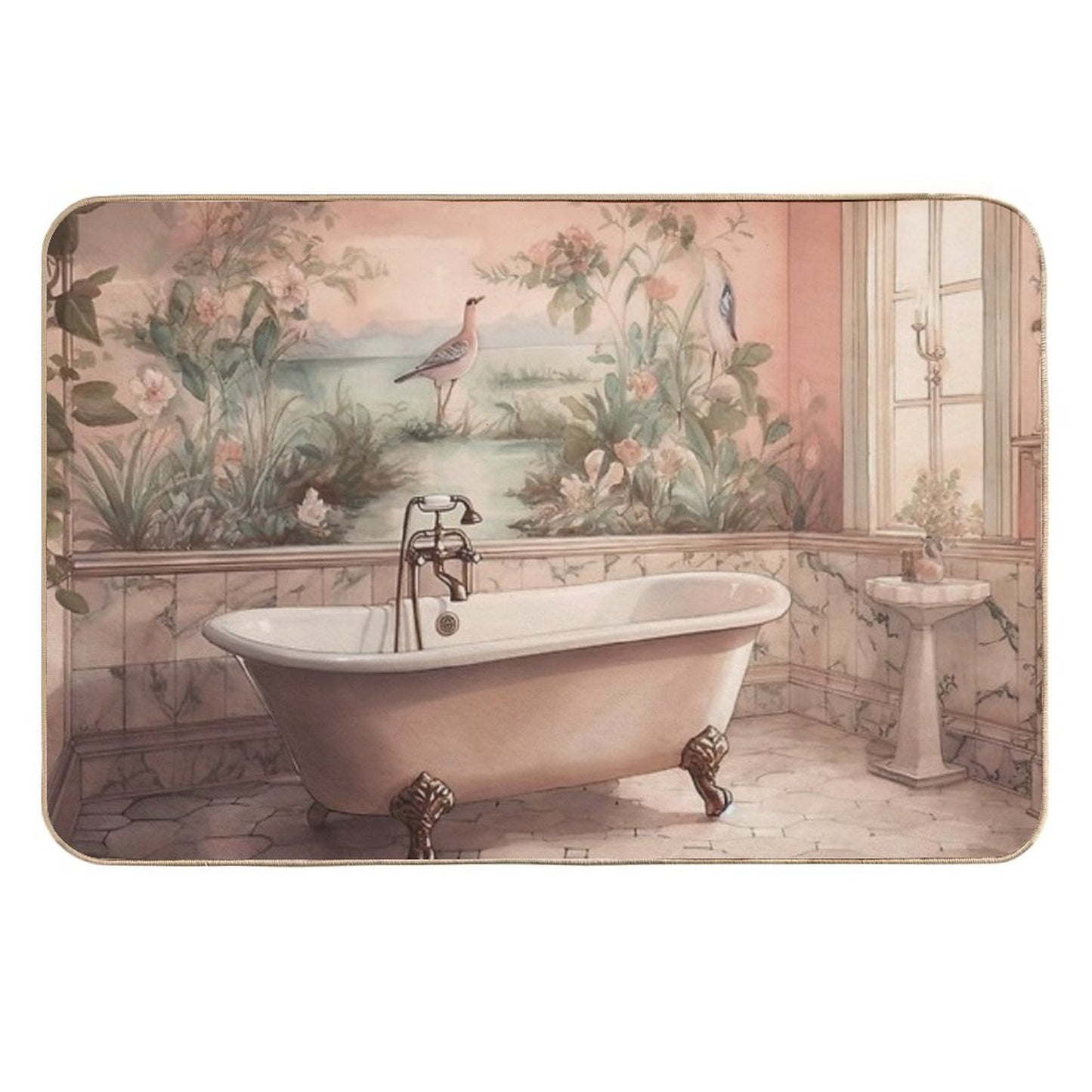 Beauty Bath IV Easy To Clean Bath Mat