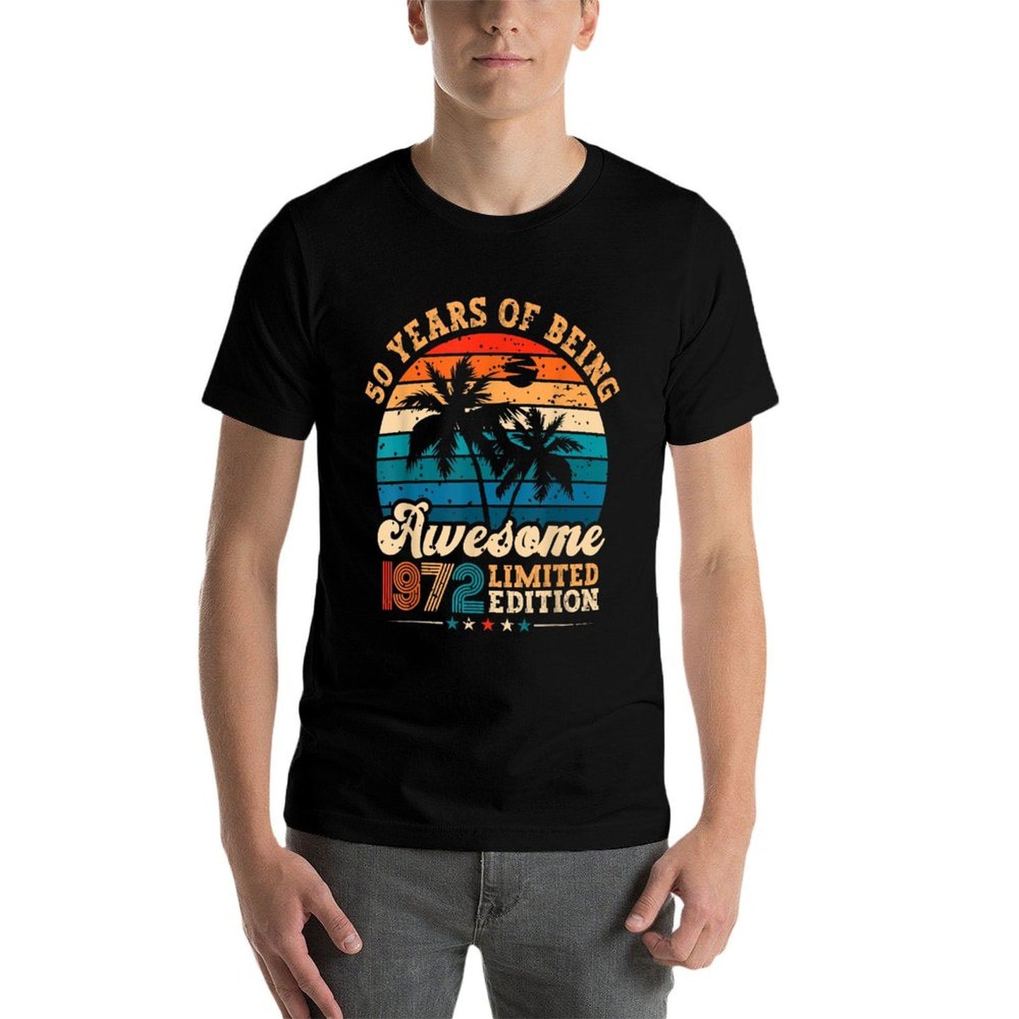 50 Year Old Gifts Awesome 1972 Limited Edition 50th Birthday Affordable Price T-Shirt