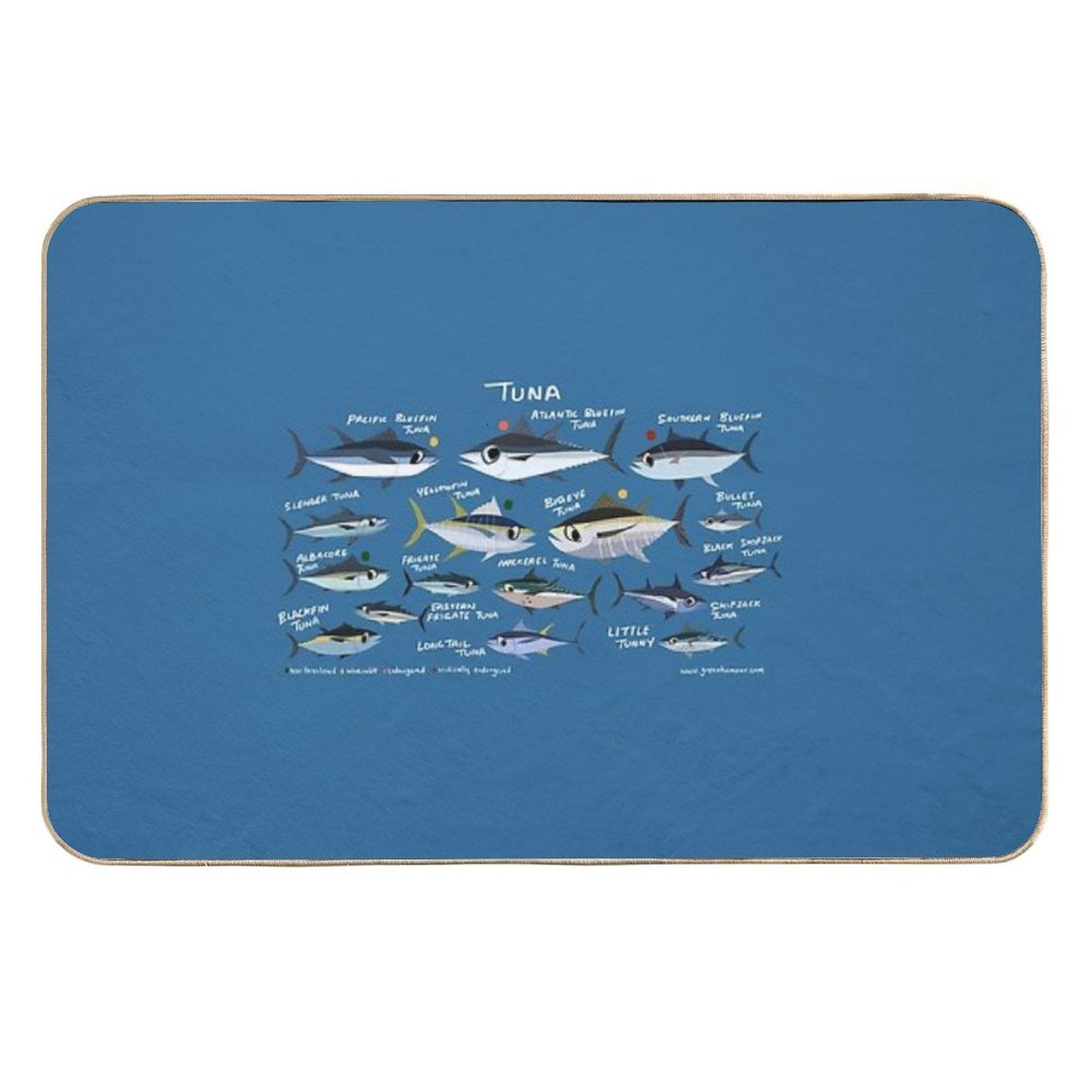Know Your Tuna Absorbent Bath Mat