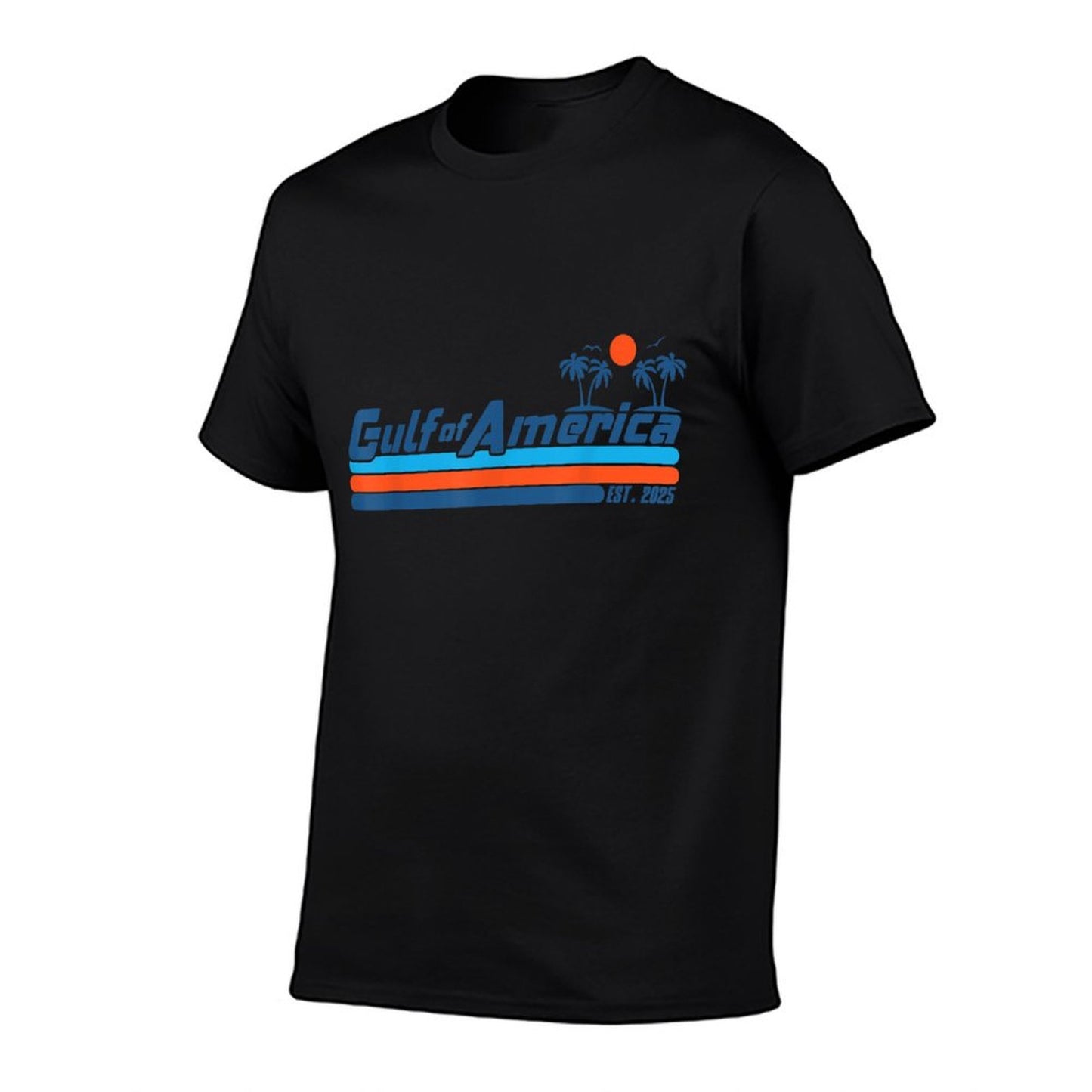 Gulf of USA America Est 2025 Retro Vintage Beach Mens Women Heathered Texture T-Shirt