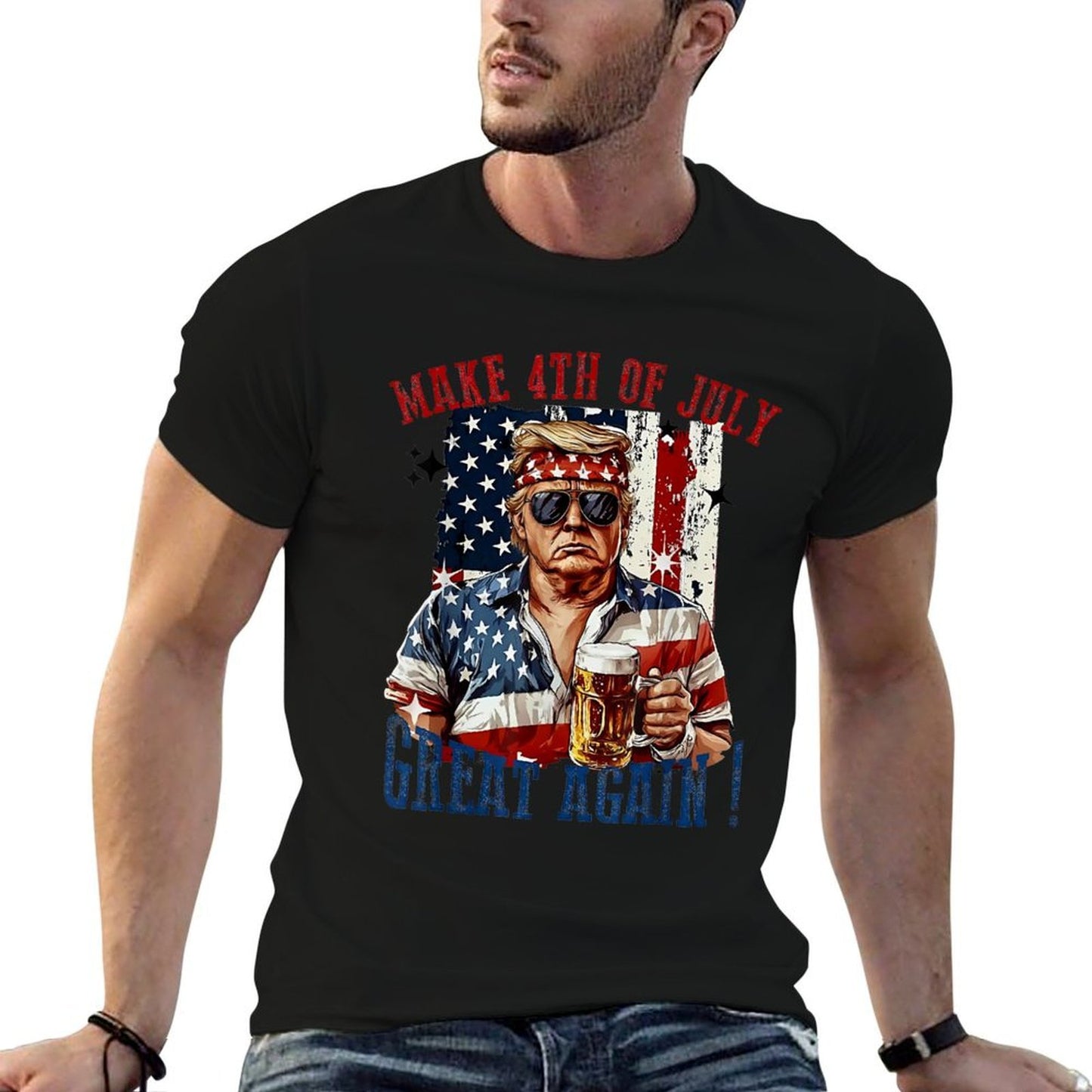 Trump Make 4th of July Great Again Moisture-wicking T-Shirt