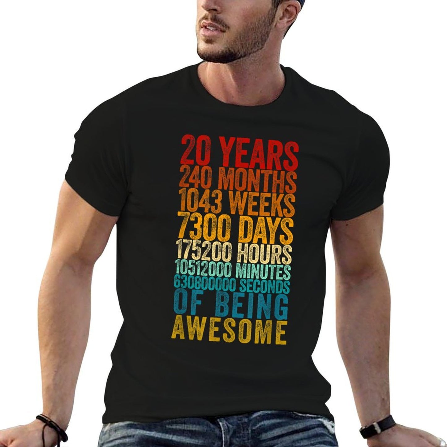 Funny 20th Birthday Old Meter Funny 20 Year Old Gifts Wrinkle-resistant T-Shirt