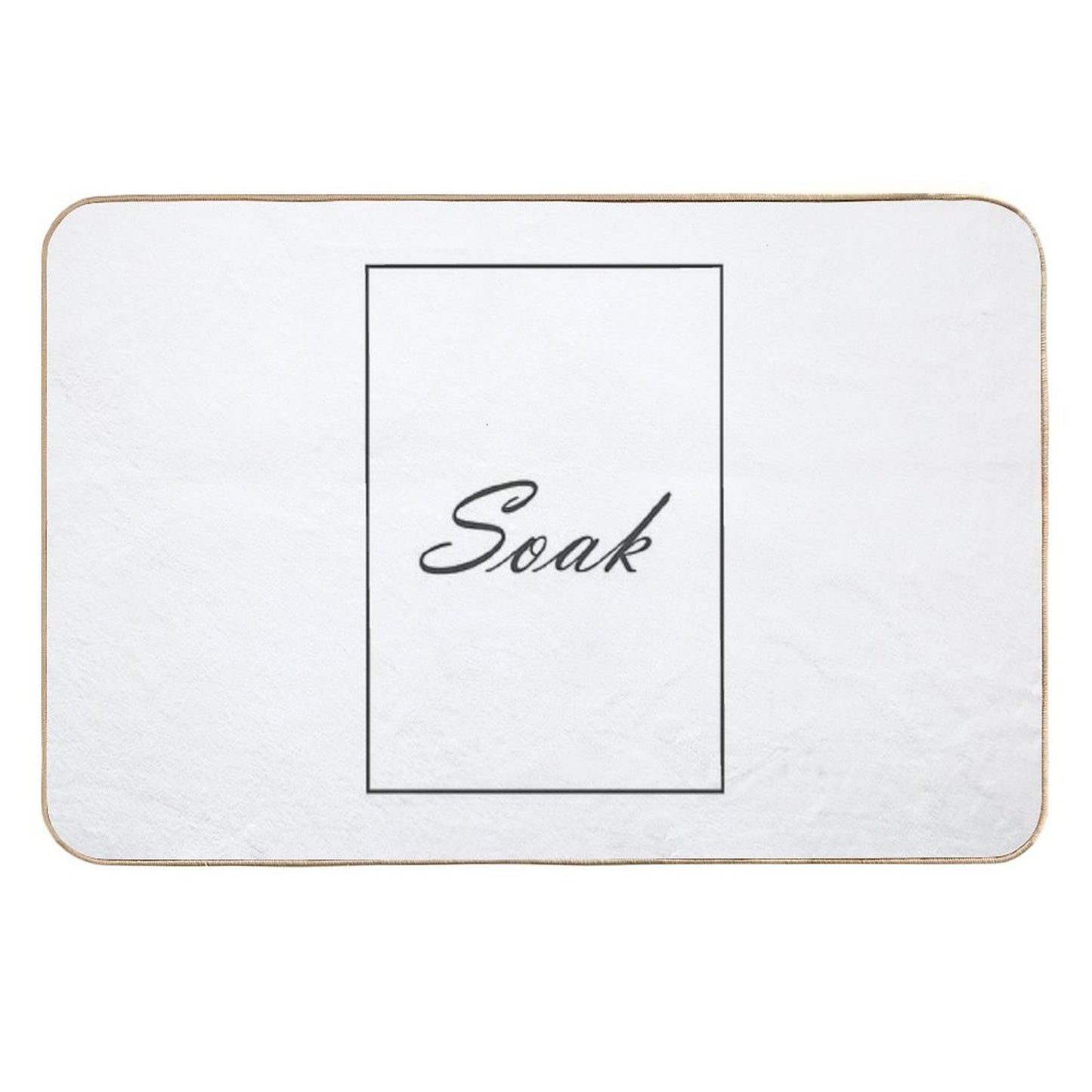 Soak 510 Watercolor Map Yoga Quote Definition Desi Absorbent Bath Mat