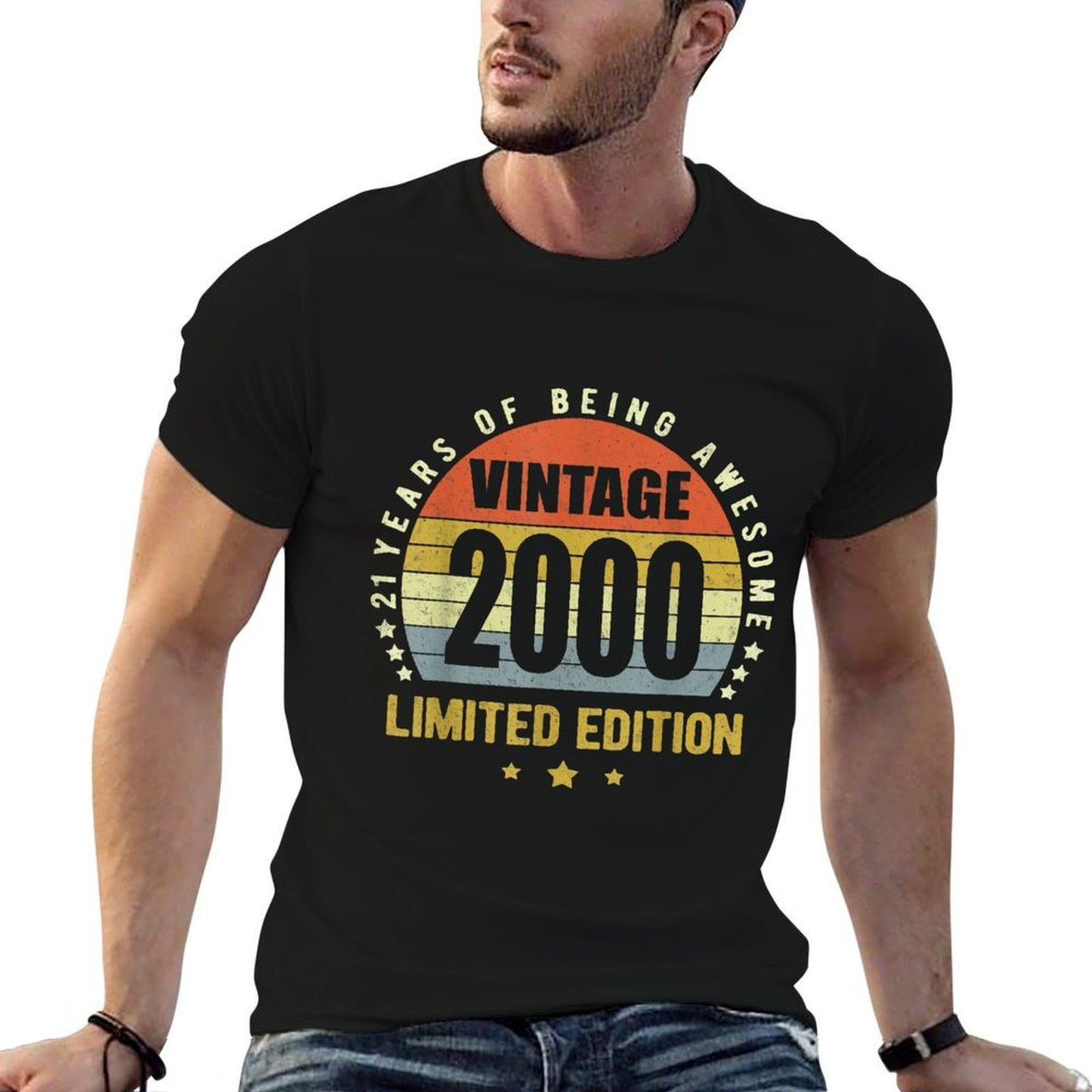 21 Year Old Gifts Vintage 2000 Limited Edition 21st Birthday Vintage-inspired T-Shirt