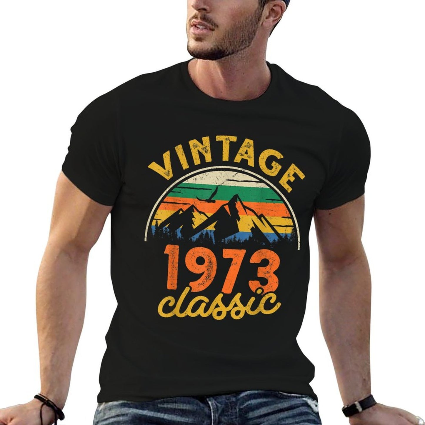 Vintage 1973 Classic 50th Birthday Easy-care T-Shirt