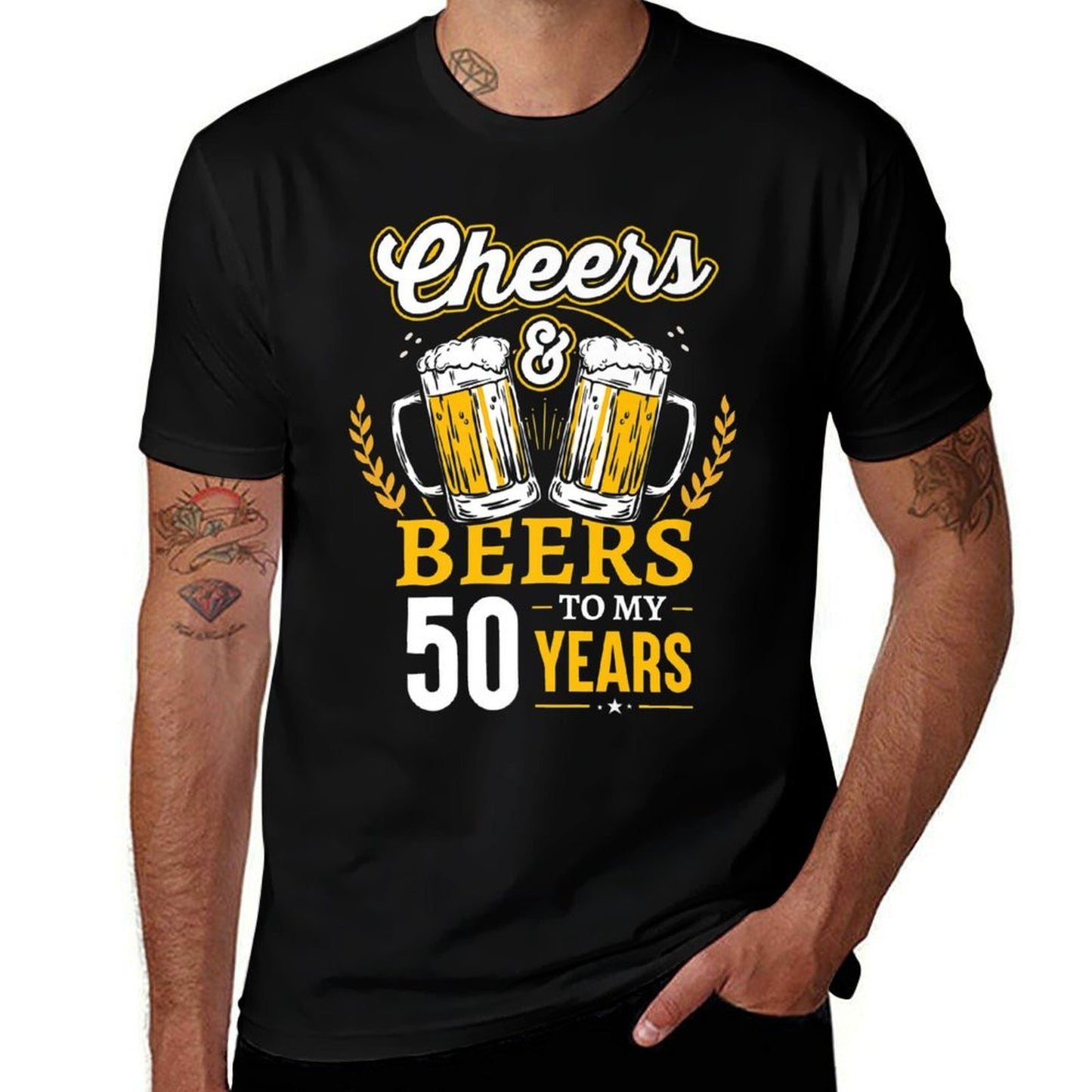 Cheers And Beers To My 50 Years 50th Birthday Premium Classic T-Shirt
