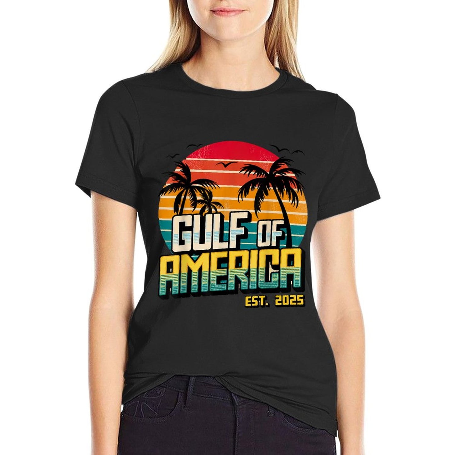 Funny Trump Gulf Of Us America Est 2025 Soft T-Shirt