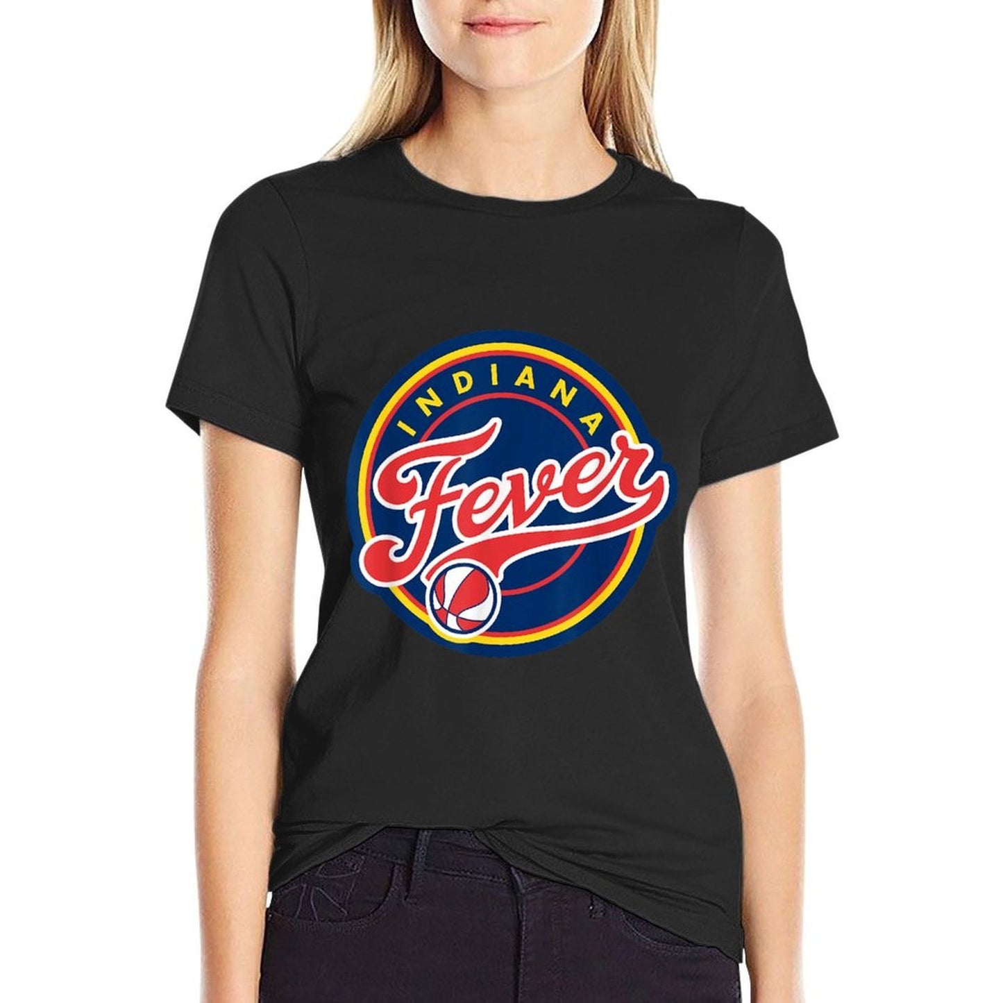 WNBA Indiana Fever Logo Heathered Texture T-Shirt
