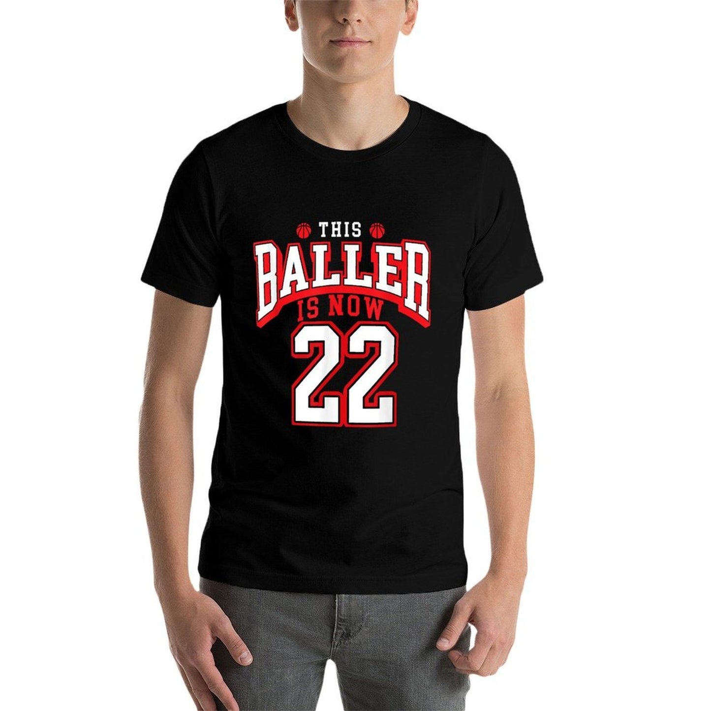 22nd Birthday Basketball Lover 22 Years Old Bday Stretchy T-Shirt