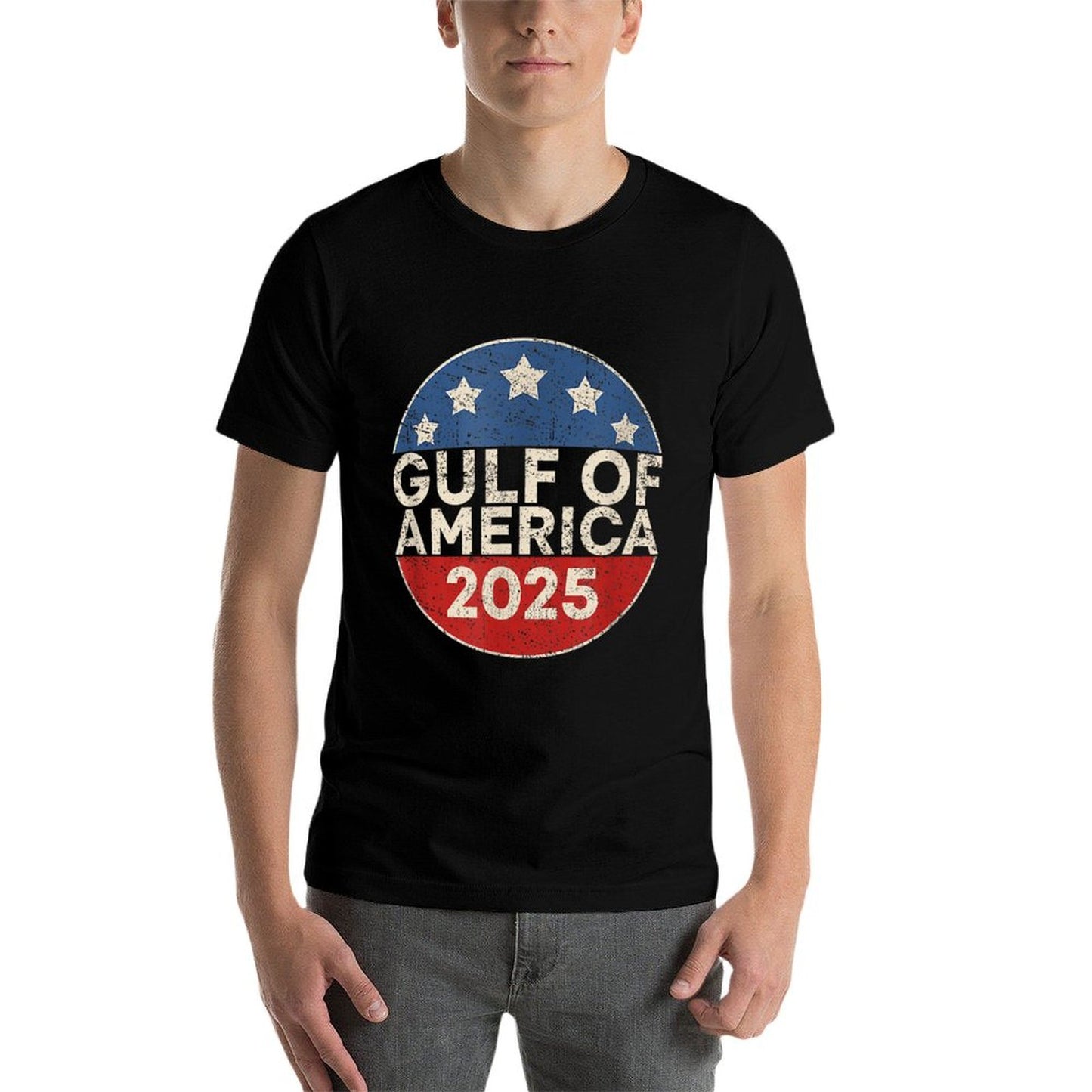 America Gulf Mexico - Gulf Of USA America 2025 Retro Button Stretchy T-Shirt