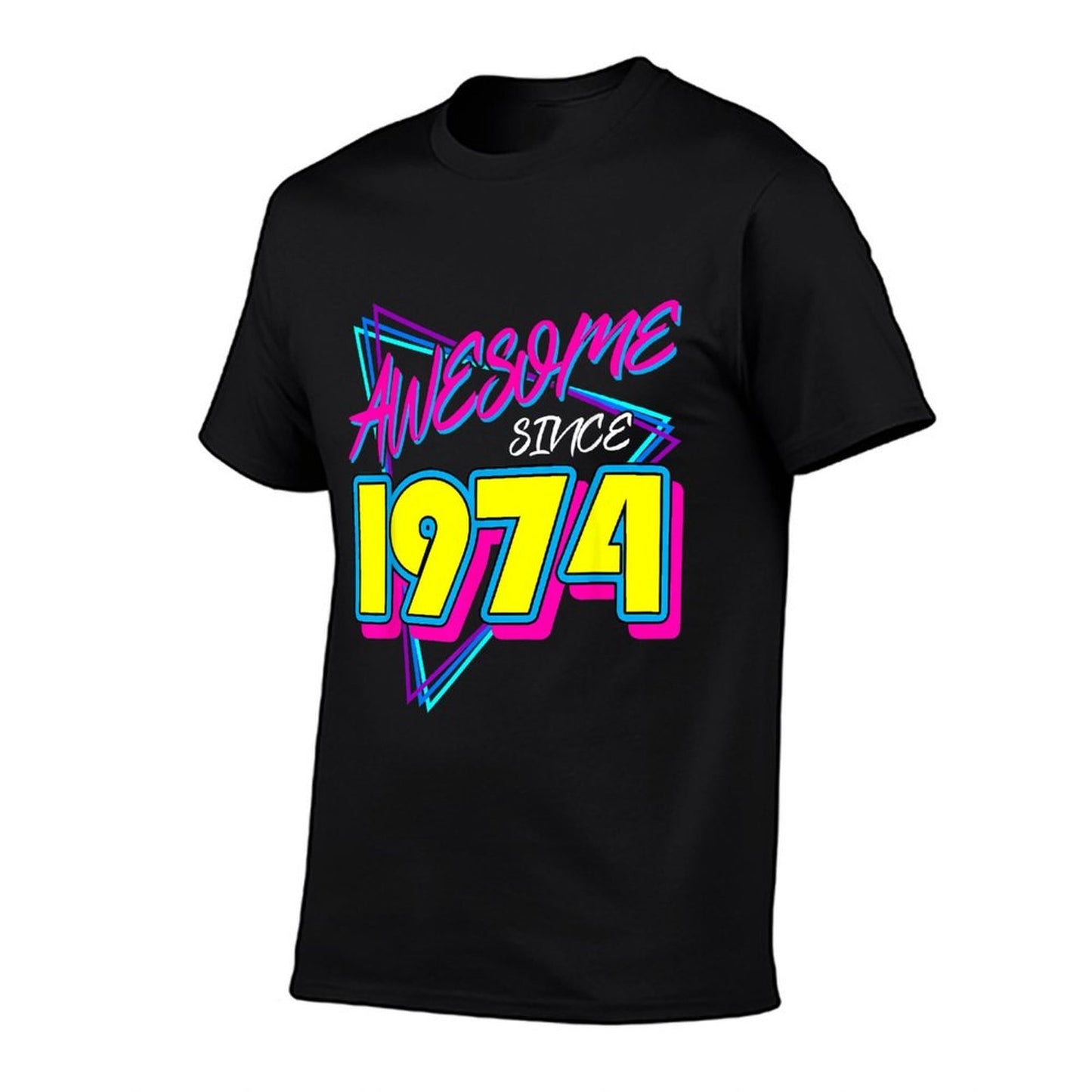 Awesome Since 1974 Retro 70s 80s Costume Party 50th Birthday Wrinkle-resistant T-Shirt