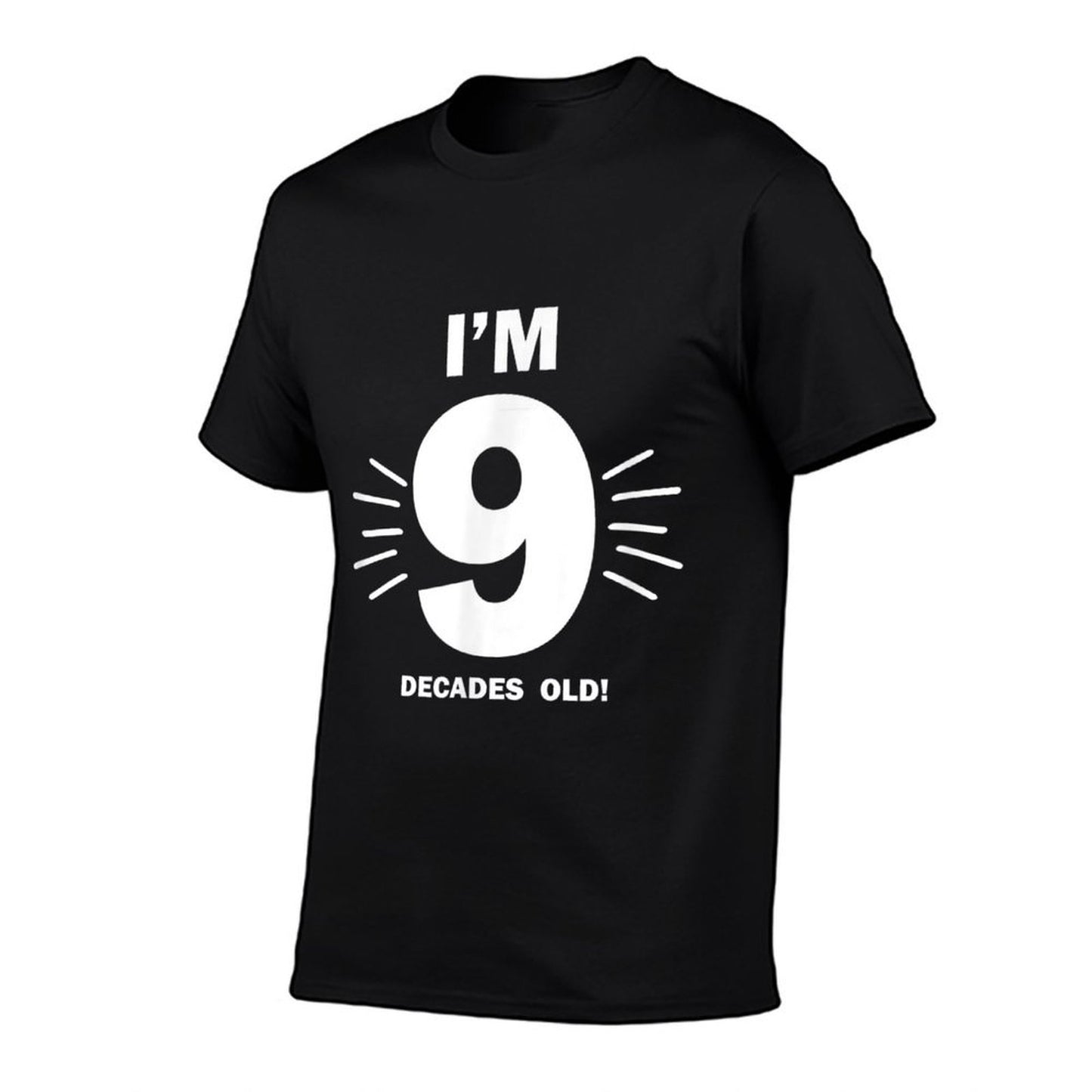 Funny 90th Birthday Gift for 90 Year Old, 9 Decades Durable T-Shirt