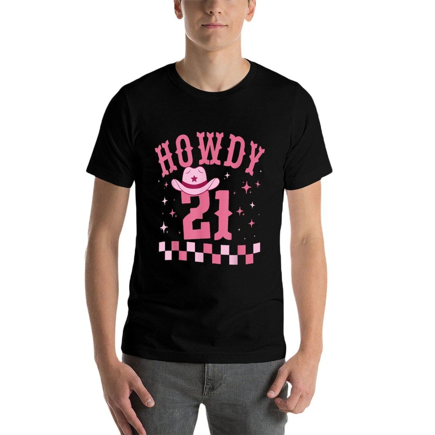Groovy Howdy 21 Funny Retro Cowgirl Awesome 21st Birthday Soft T-Shirt