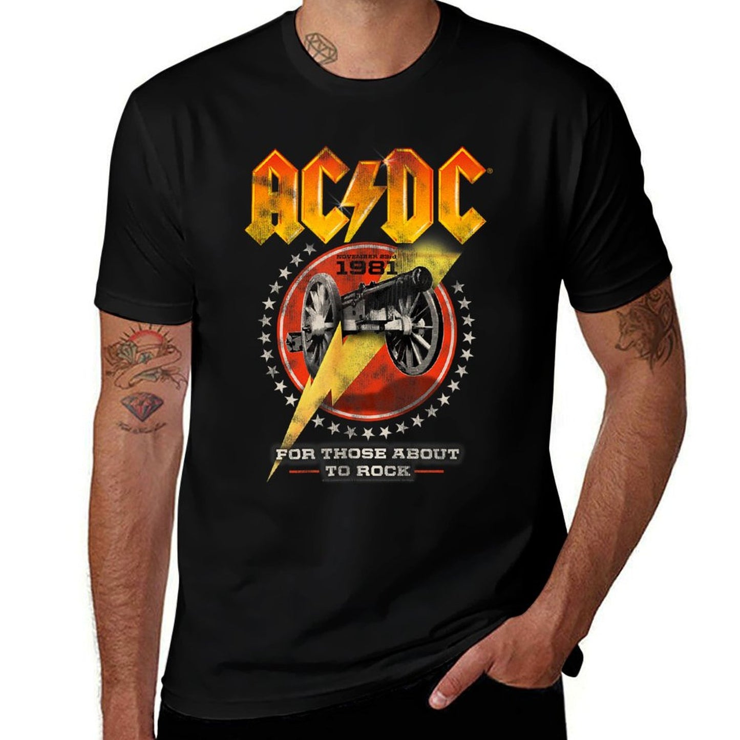 ACDC Rock Music Band For Those About To Rock 1981 Quick-drying T-Shirt