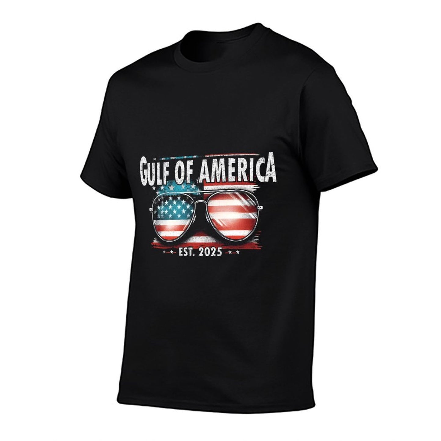 Gulf Of USA America, US Retro Gulf Of USA America Est 2025 Summer-ready Fabric T-Shirt