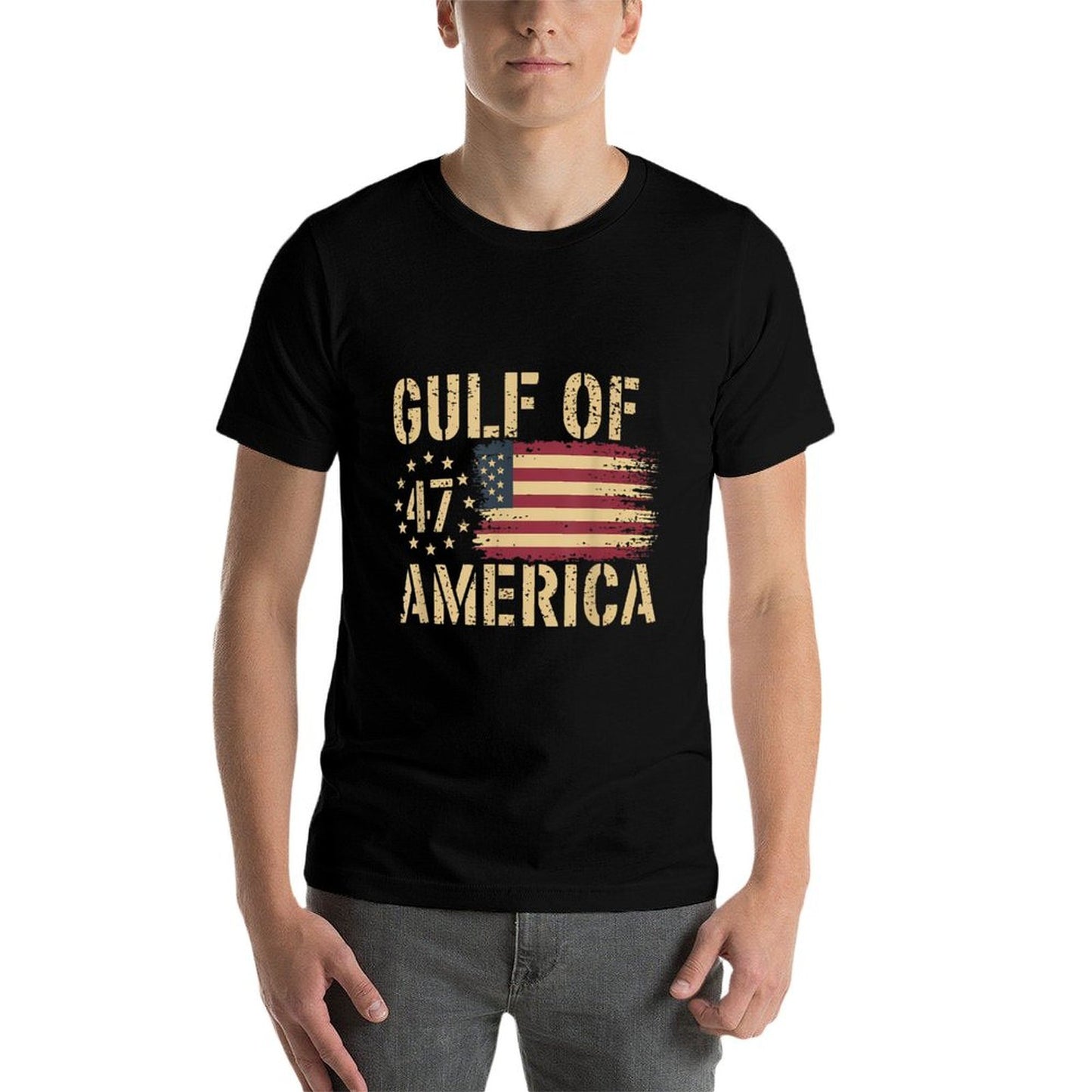 Gulf Of USA America Oversized Silhouette T-Shirt