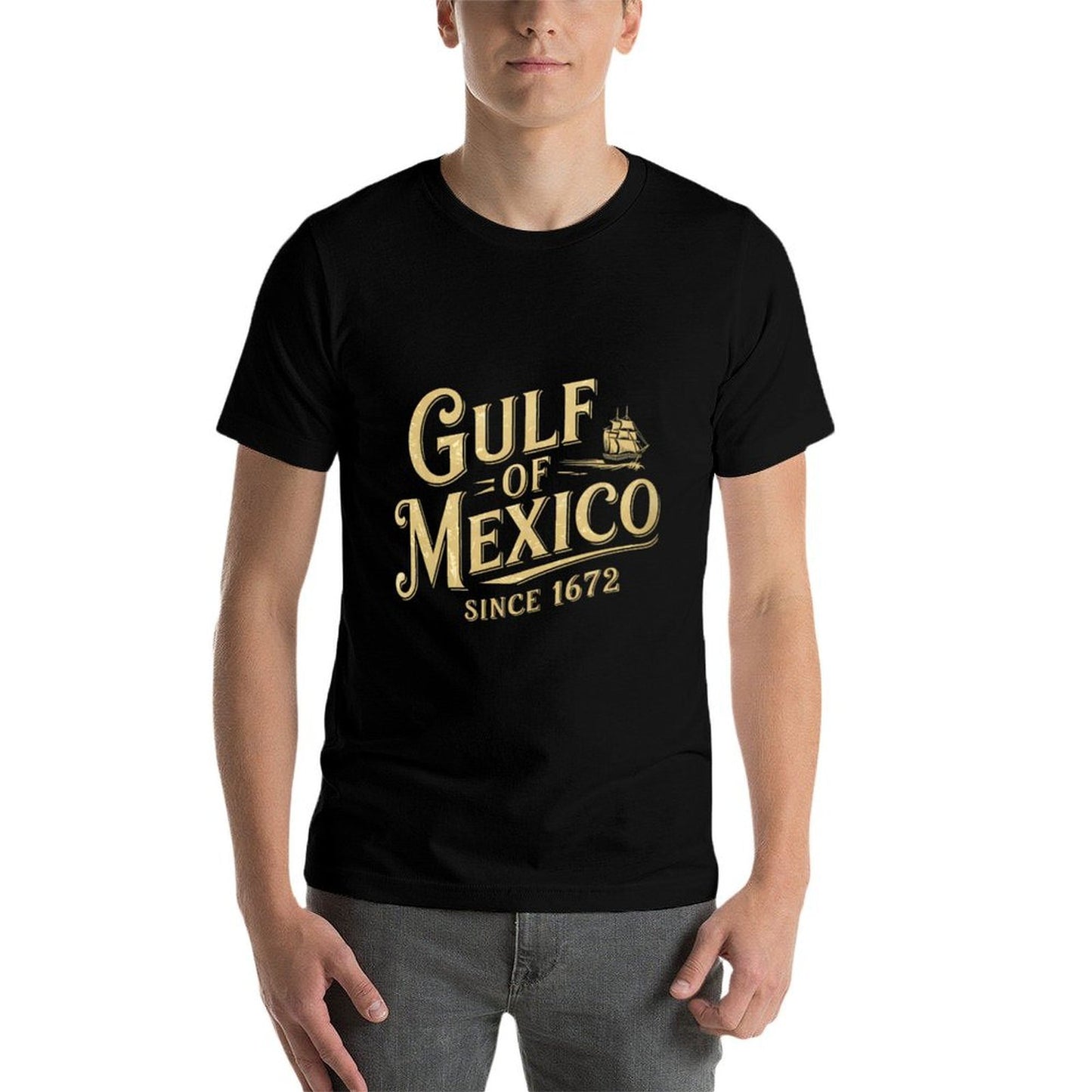 Womens Gulf of Mexico Since 1672 Retro Vintage Durable T-Shirt