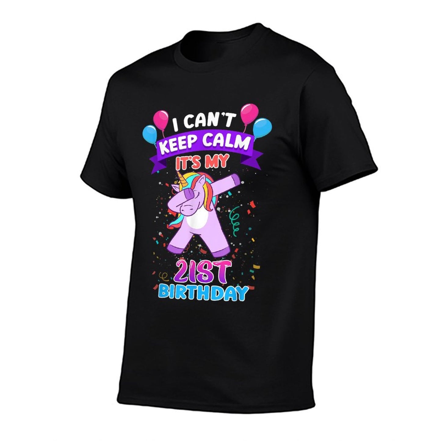 21st Birthday Unicorn For 21 Years Old Women At Age 21 Slim-fit Cut T-Shirt
