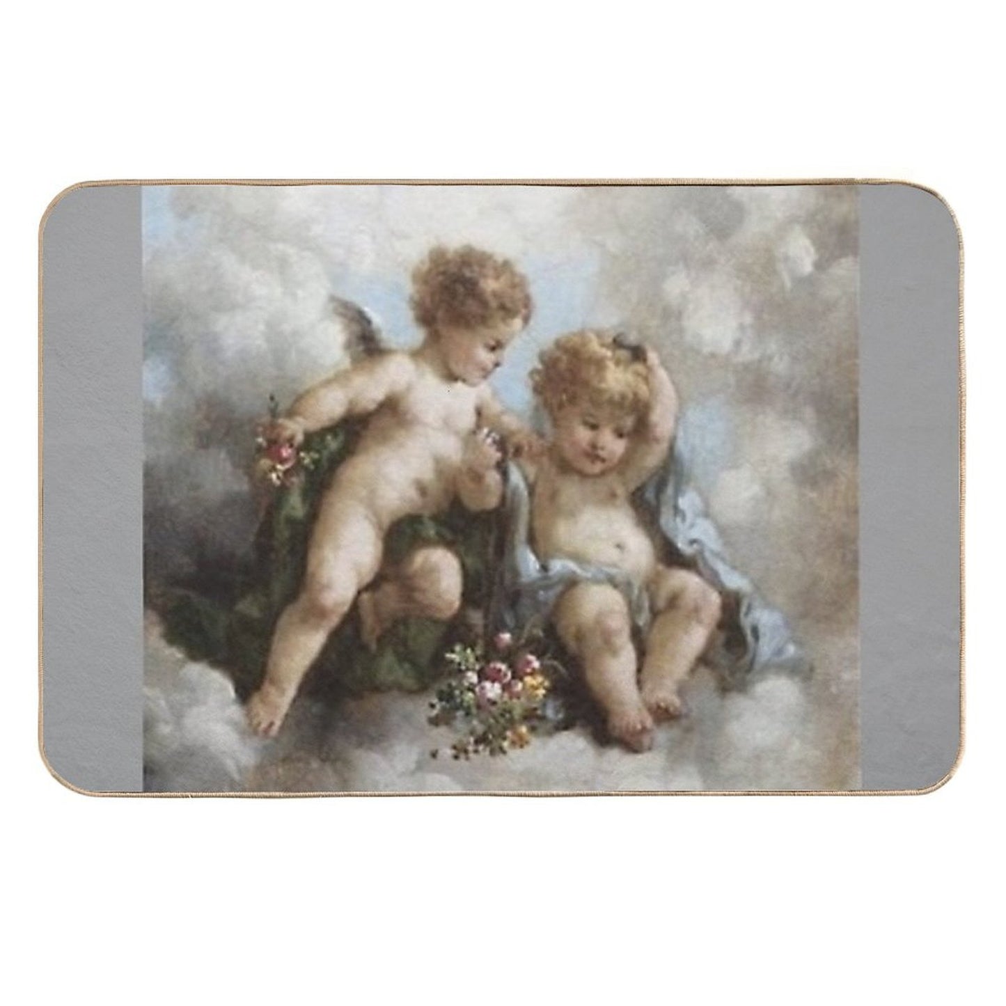 Angel Cherub Renaissance Aesthetic Rapid-Drying Bath Mat