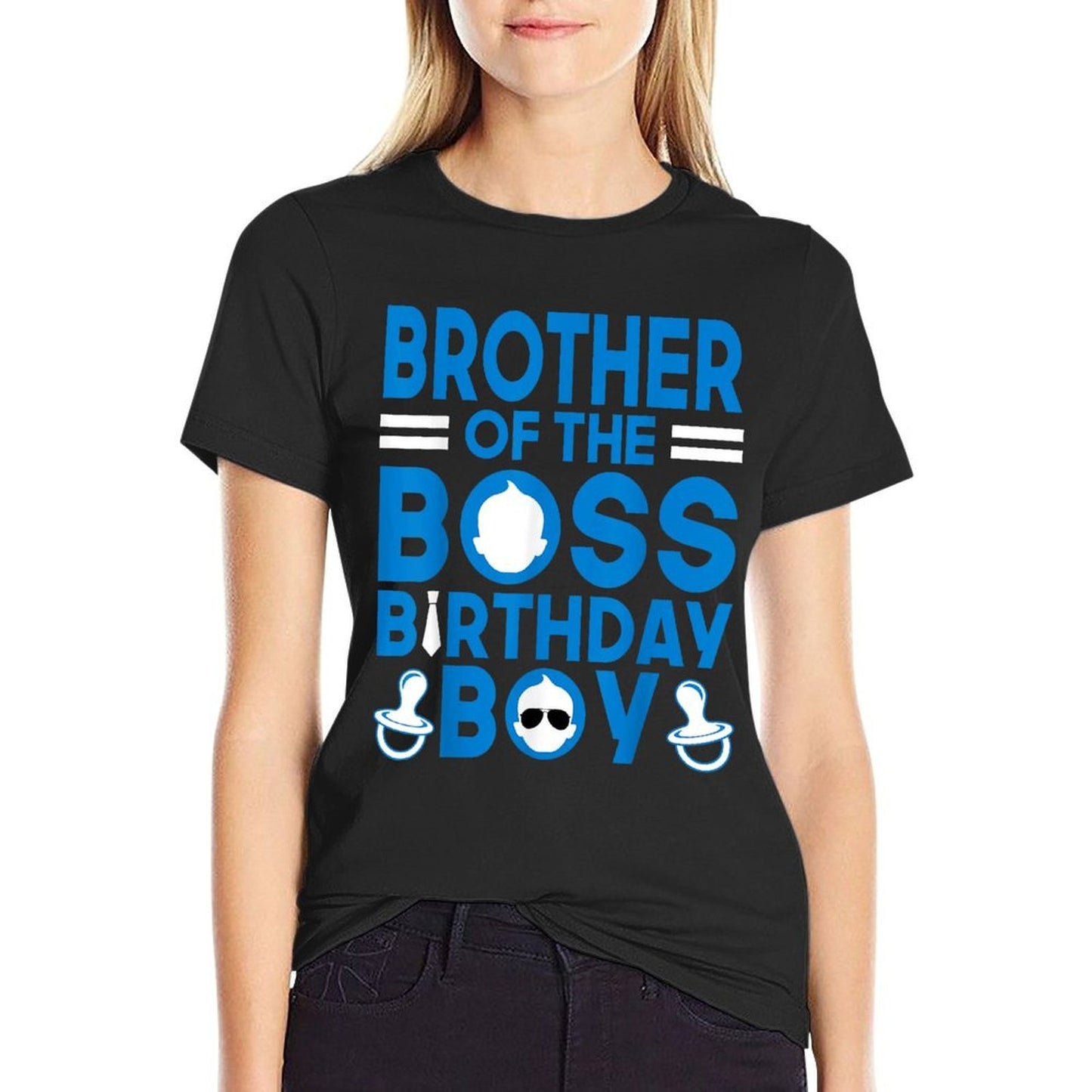BROTHER Of The Boss Birthday Boy Funny Baby Family Party Wrinkle-resistant T-Shirt