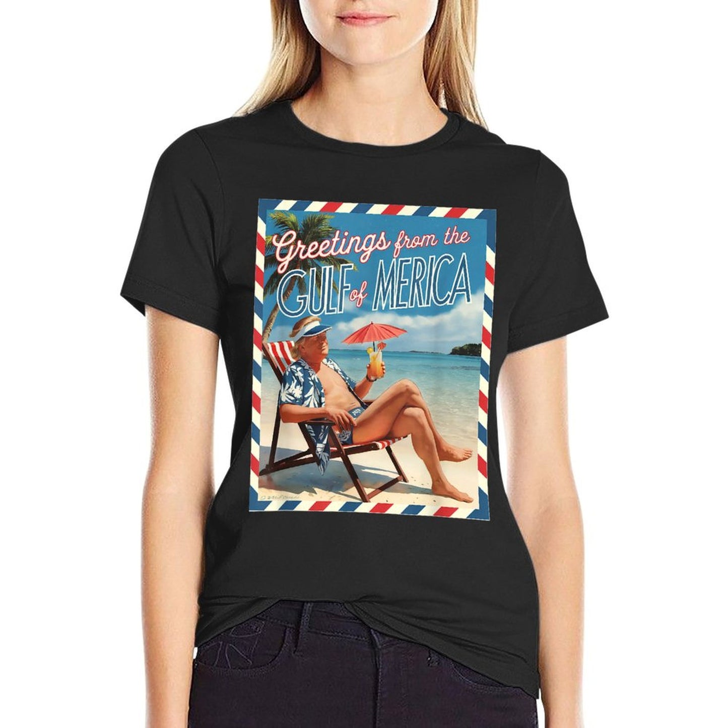 Trump Gulf of USA America, Greeting From The Gulf Of Merica Soft T-Shirt