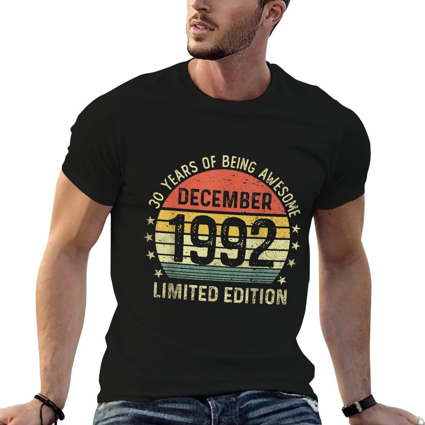 30 Years Of Being Awesome Funny 30th Birthday Trendy Pattern T-Shirt