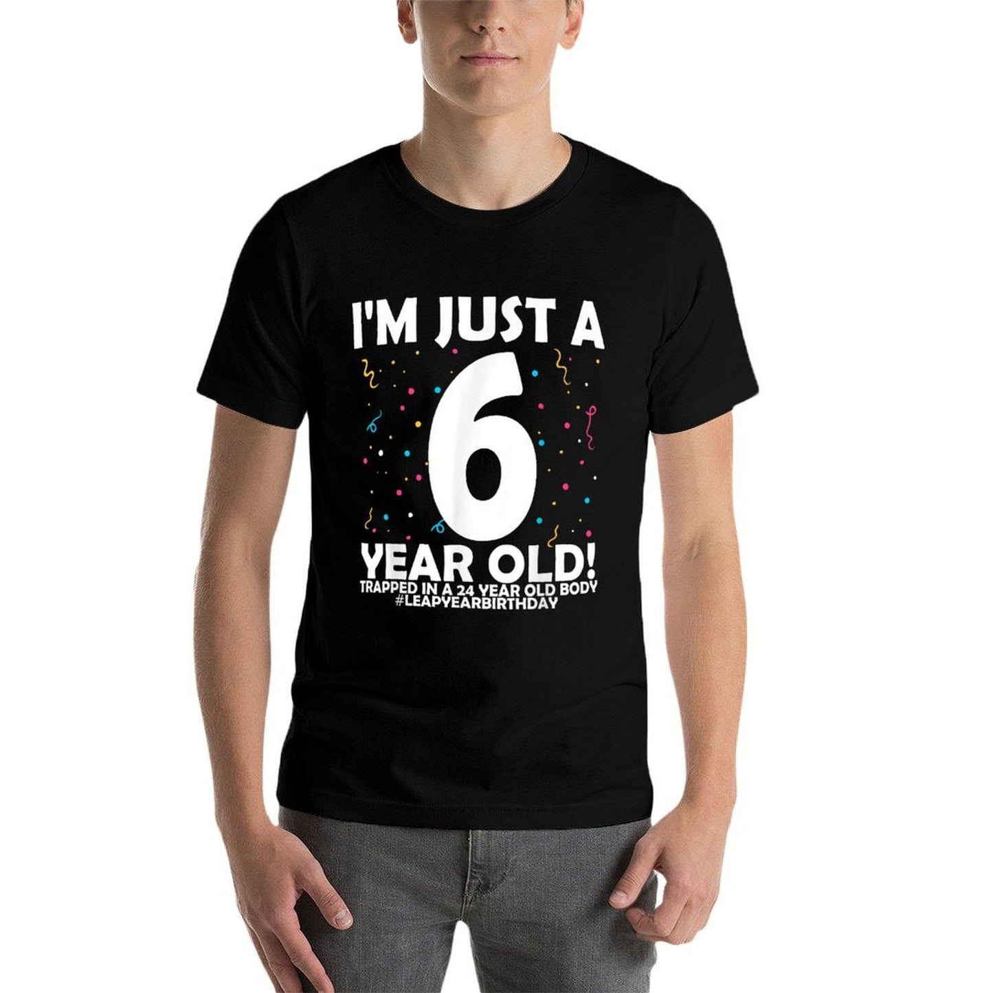 24 Years Old Birthday Leap Year 6 Boys Girls 24th Birthday Relaxed-fit T-Shirt