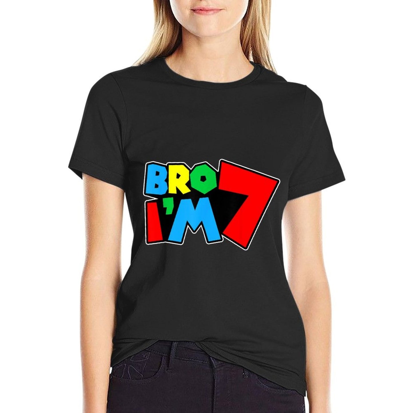 7th Birthday Boy Bro I’m 7 Year Old Video Gamer Seven Bday Graphic-printed T-Shirt