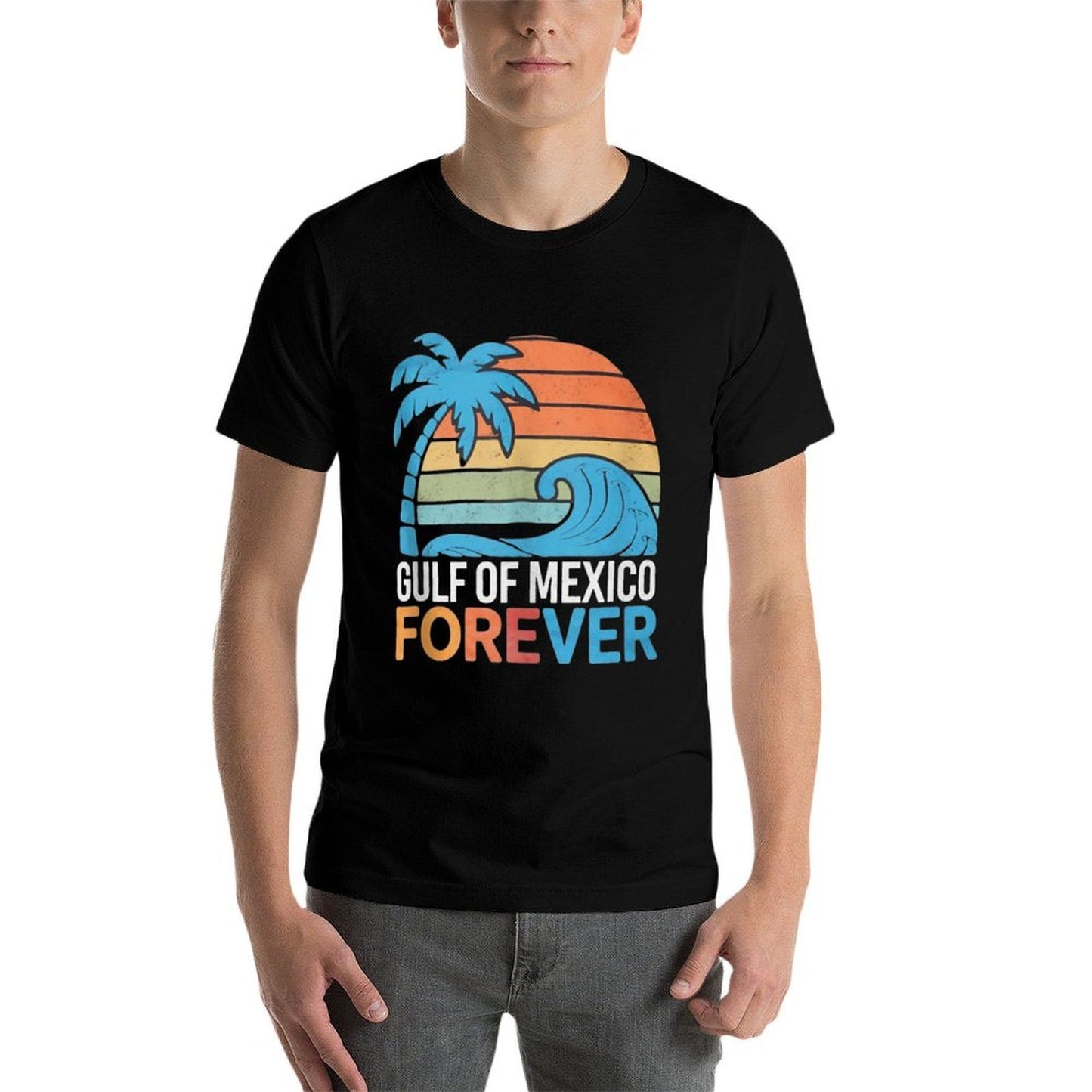 Gulf of Mexico Forever Gulf Of USA America 2025 Retro Funny Eco-friendly Material T-Shirt
