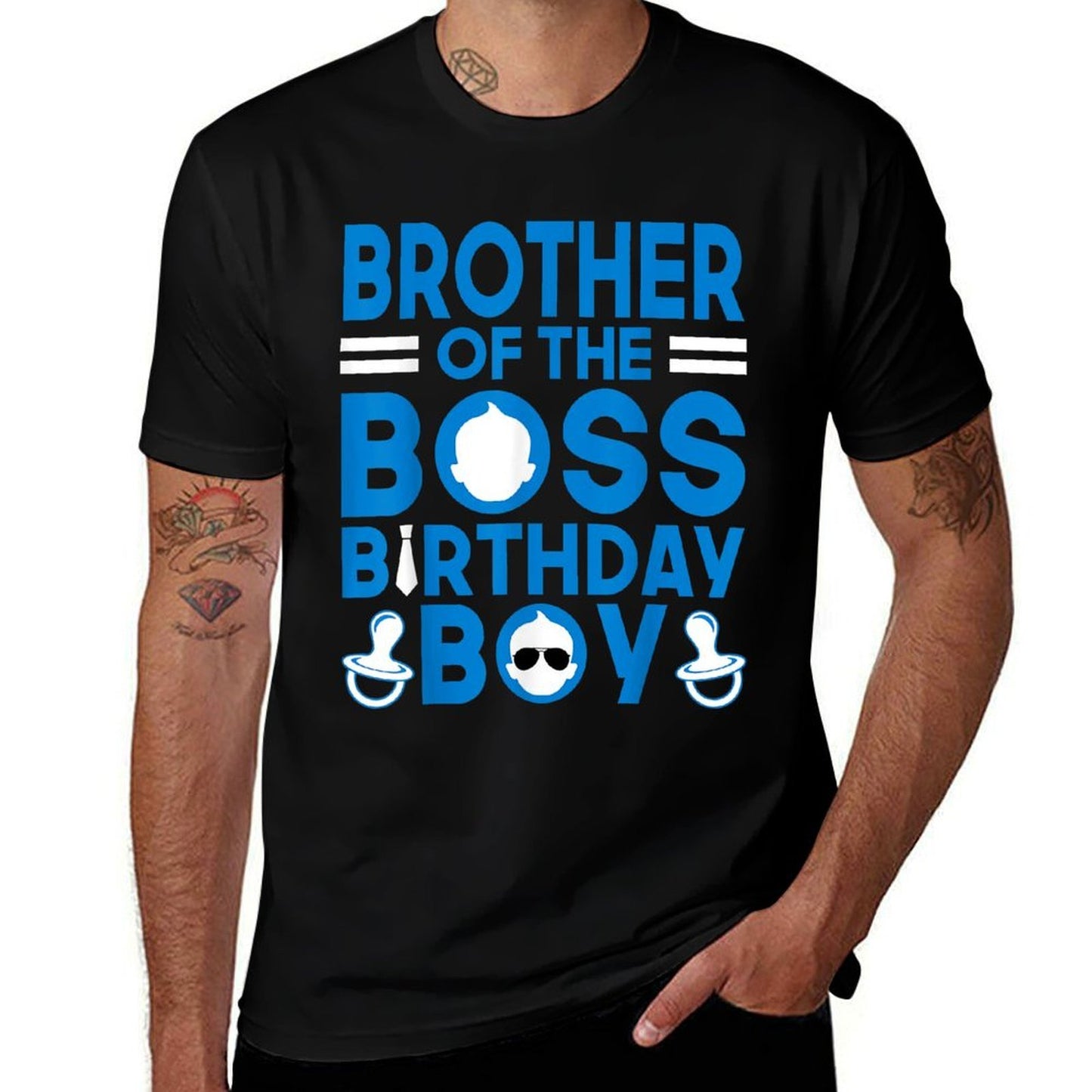 BROTHER Of The Boss Birthday Boy Funny Baby Family Party Wrinkle-resistant T-Shirt