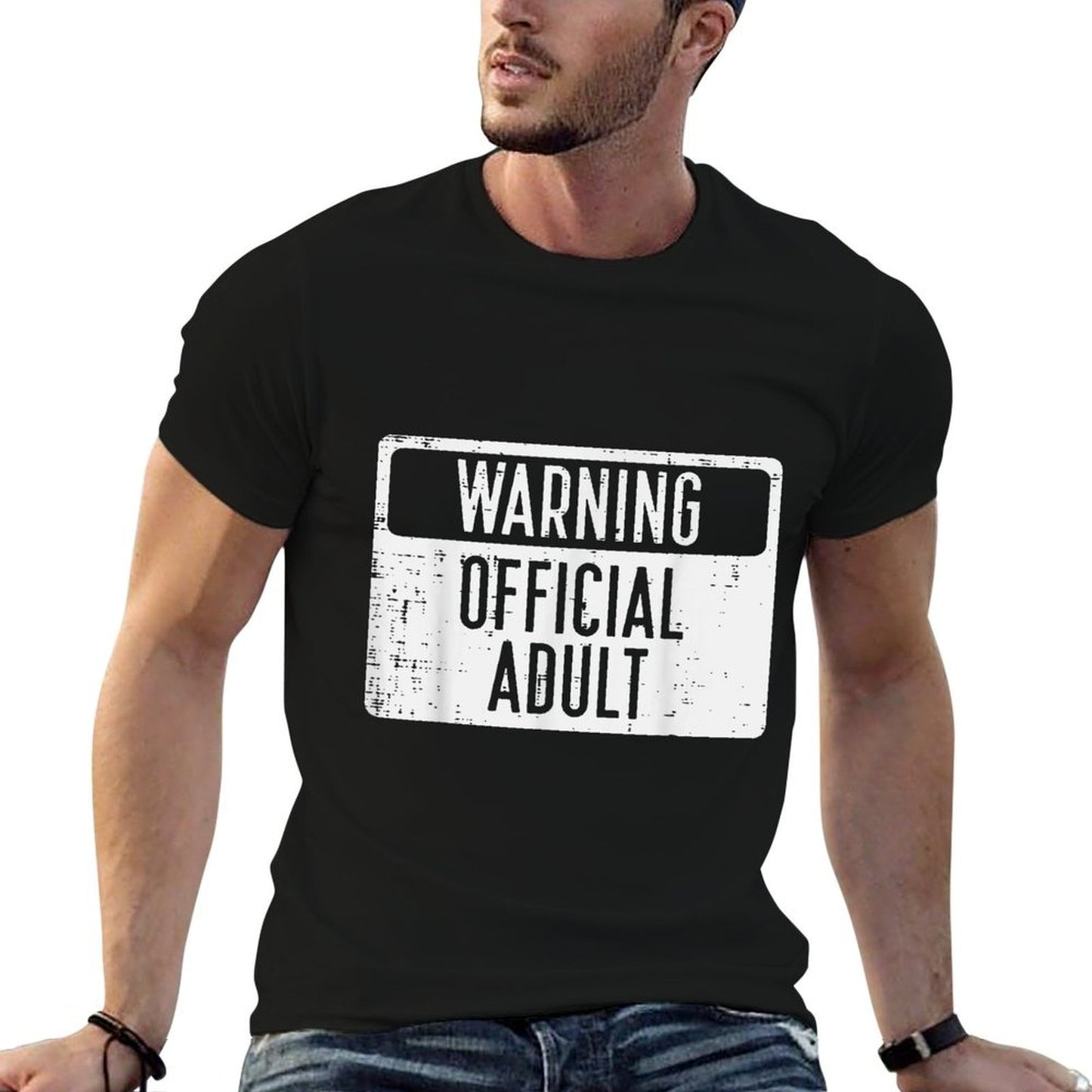 18th Birthday Warning Official Adult 18 Years Old Women Men Odor-resistant T-Shirt