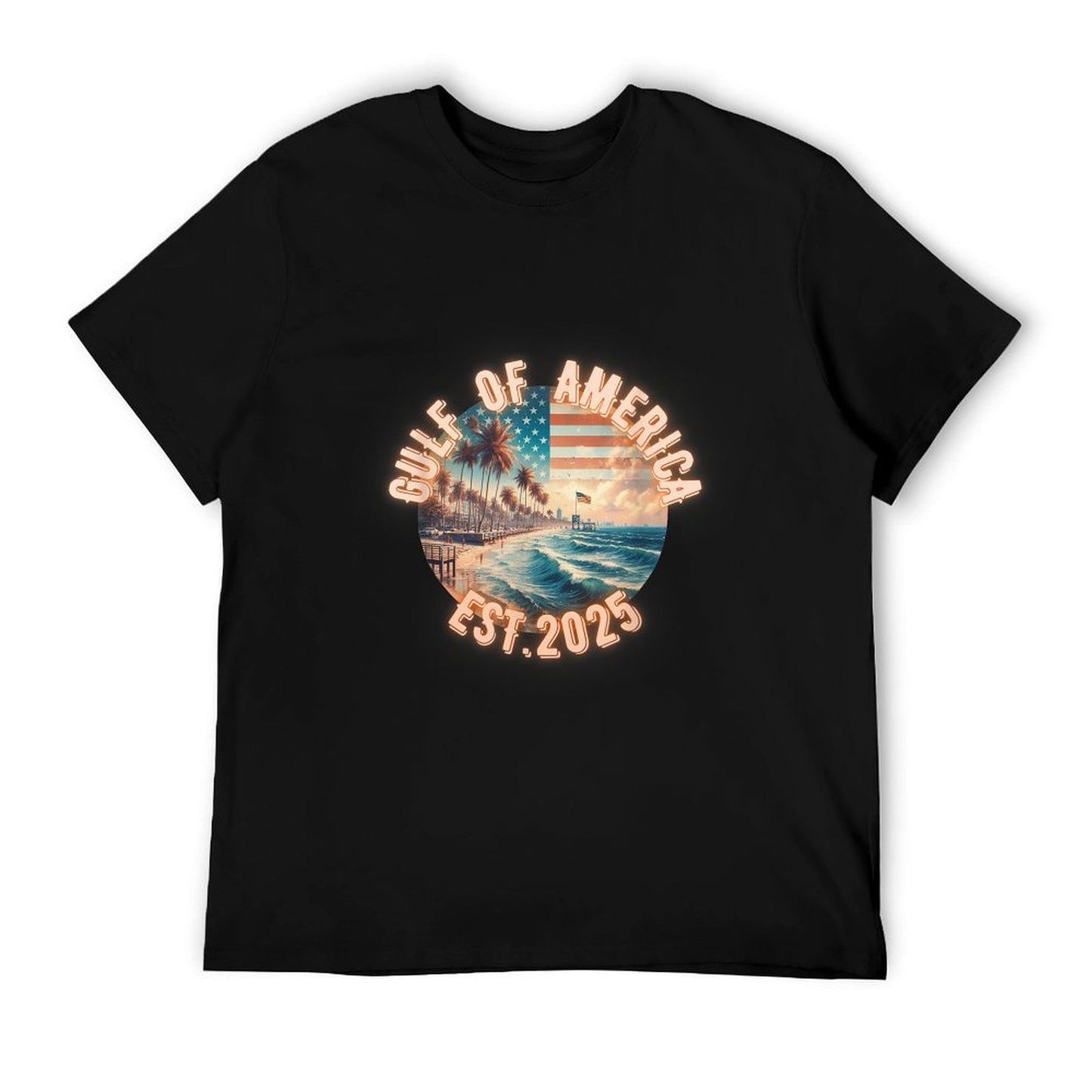Funny Gulf Of Us America Est 2025 Retro Comfortable T-Shirt