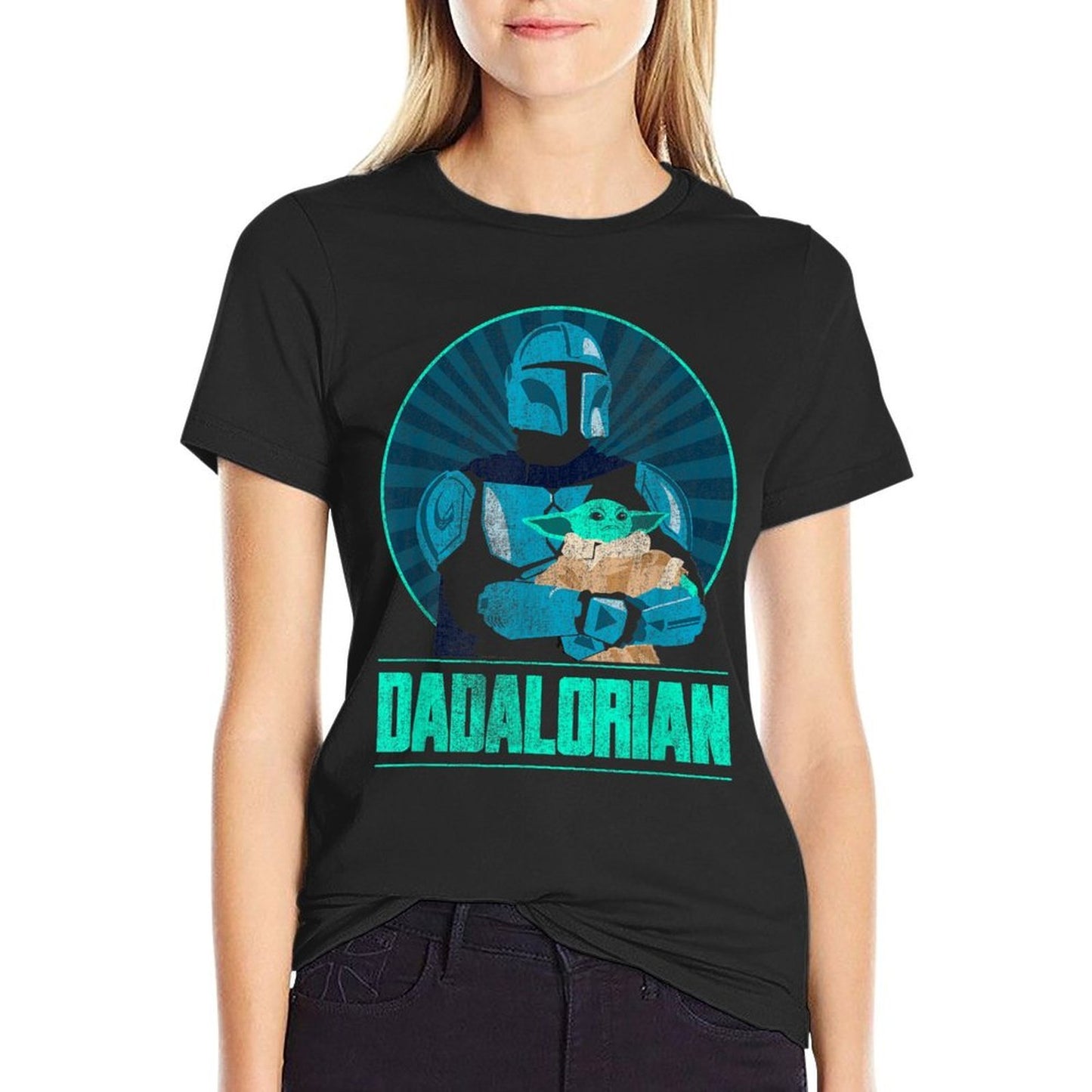 Star Wars The Mandalorian Fathers Day Dadalorian Retro Trendy Pattern T-Shirt