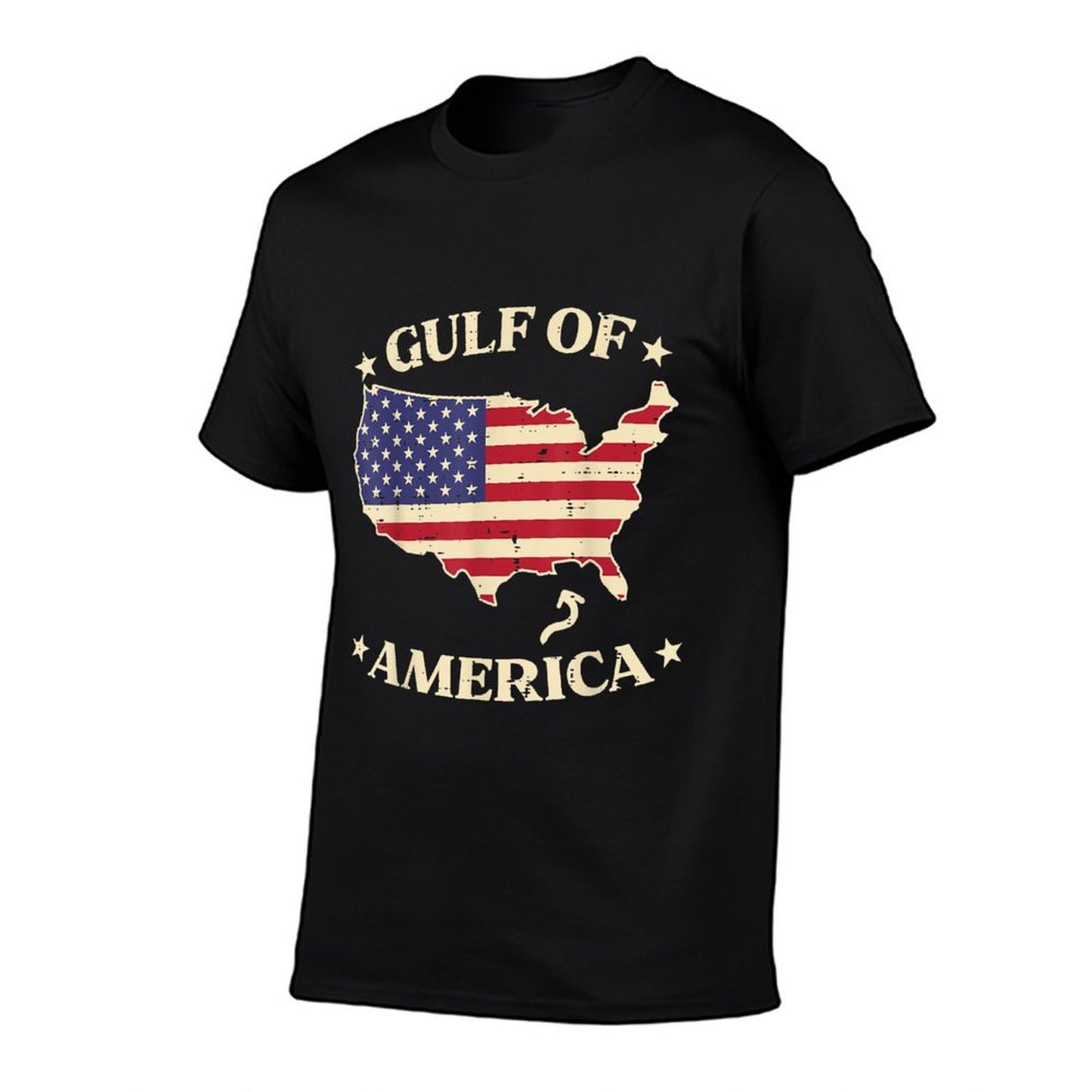 Gulf Of USA America USA American Map Men Women Kids Eco-friendly Material T-Shirt