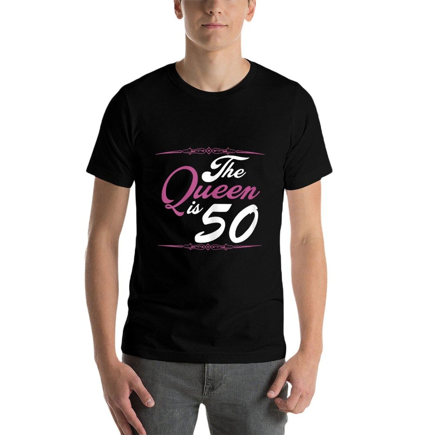 50th Birthday - The Queen Is 50! High-quality Stitching T-Shirt
