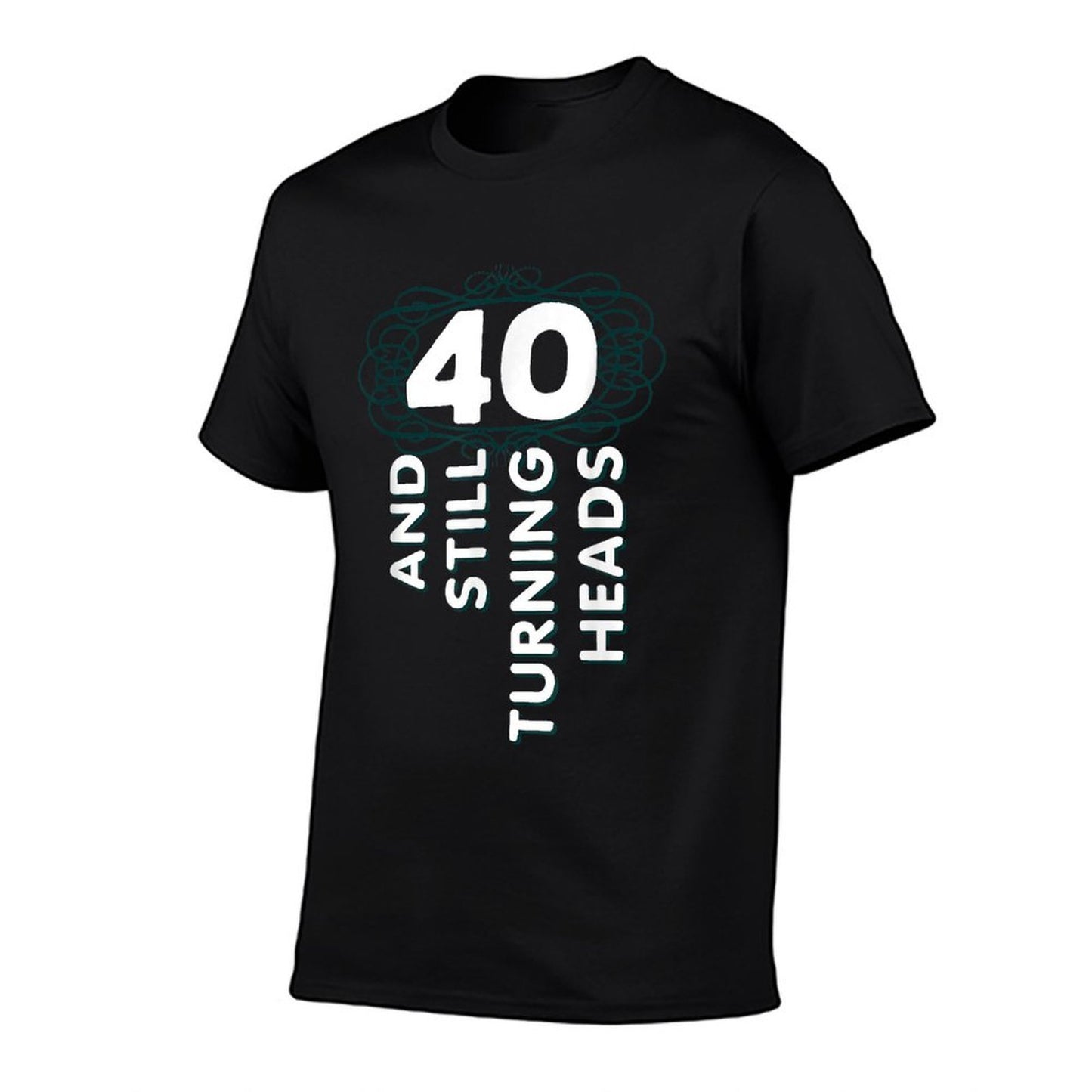 40 Years Old Turning Heads 40th Birthday Gift Mom Dad Breathable T-Shirt