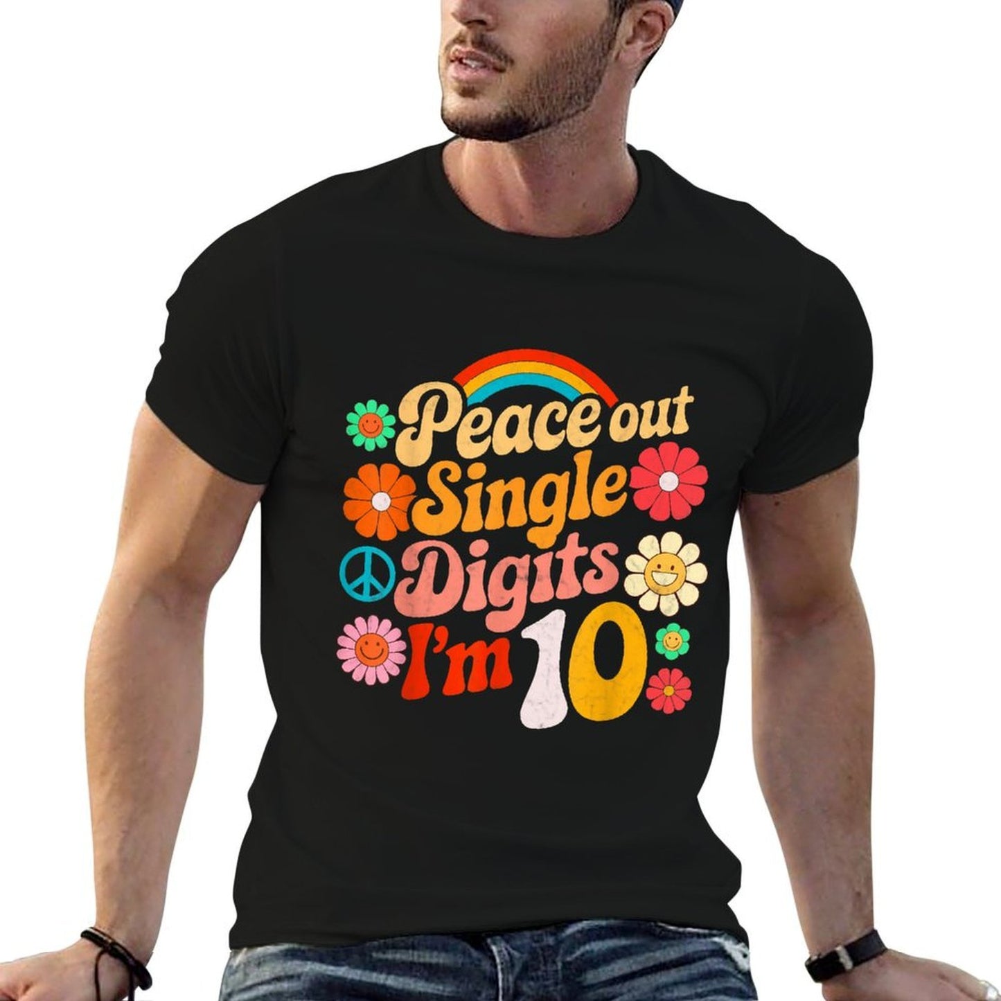 10th Birthday Girl I'm Double Digits 10 Year Old Birthday Odor-resistant T-Shirt