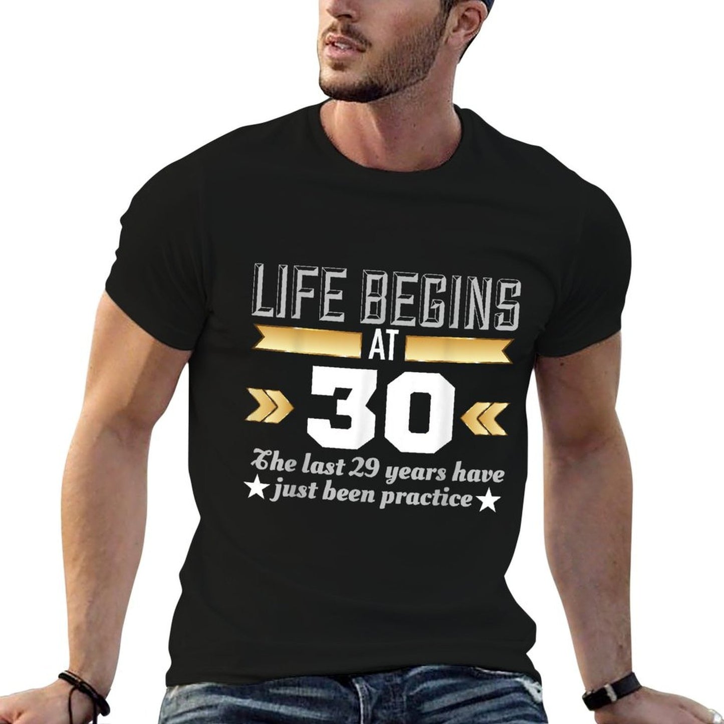 Life Begins At 30 30th Birthday T Stretchy T-Shirt