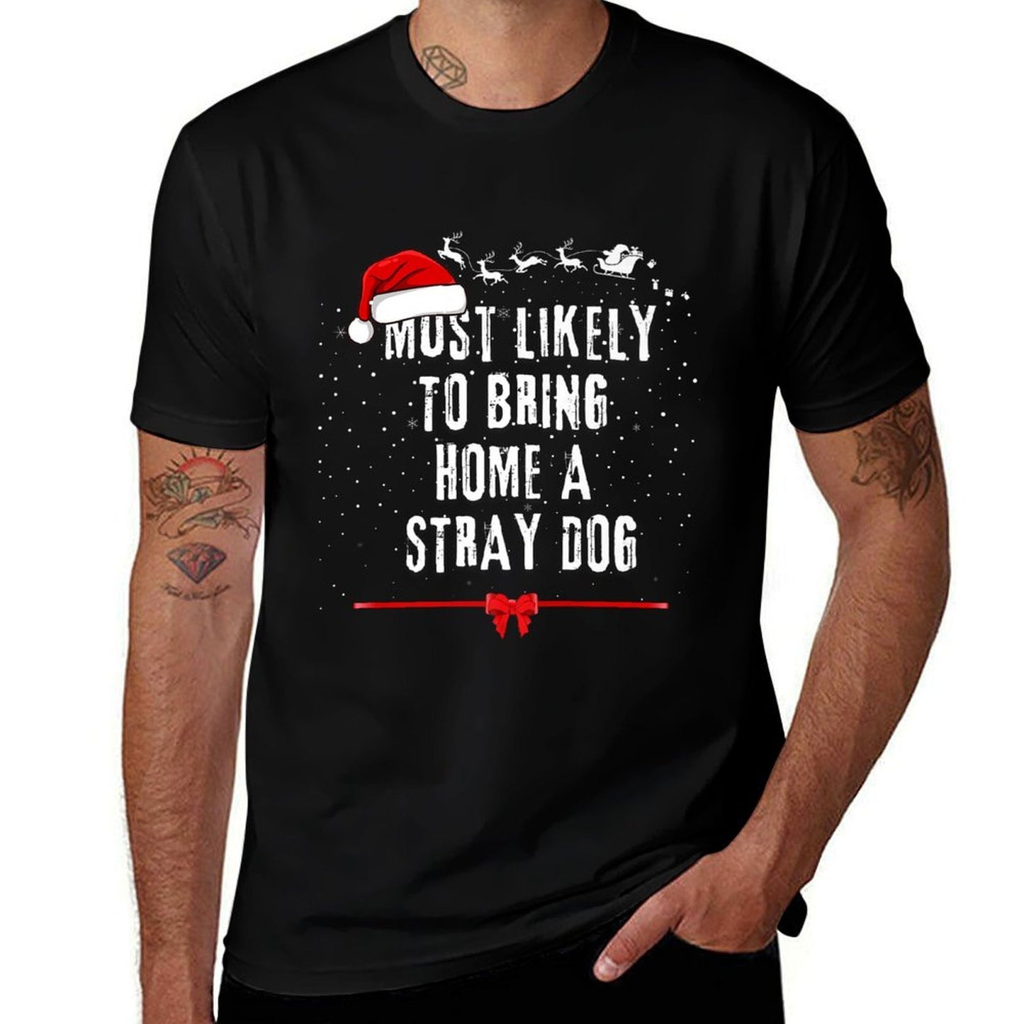 Most Likely To Bring Home A Stray Dog Matching Pajama Premium Breathable T-Shirt