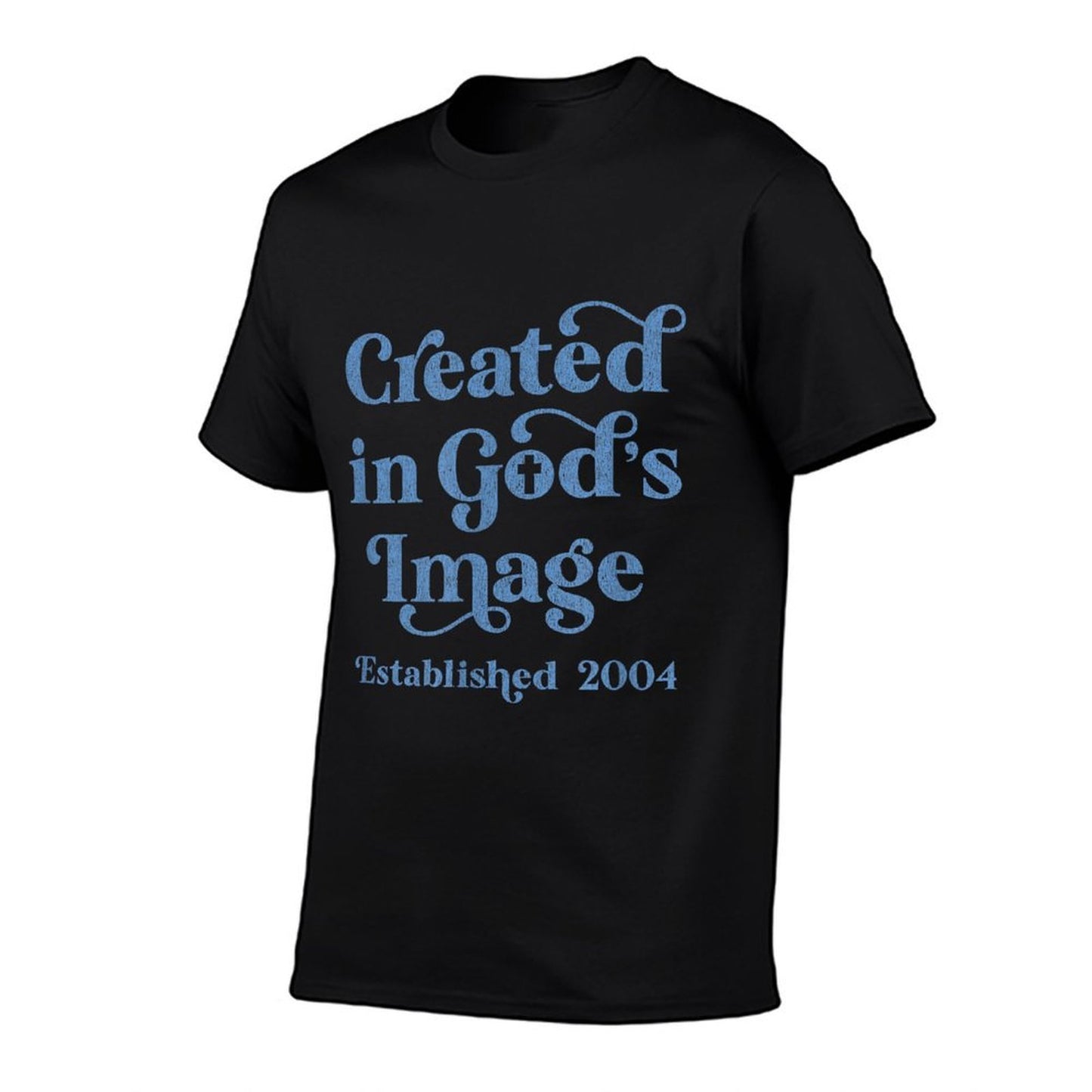 21 Year Old Christian Jesus And God 2004 21st Birthday Oversized Silhouette T-Shirt