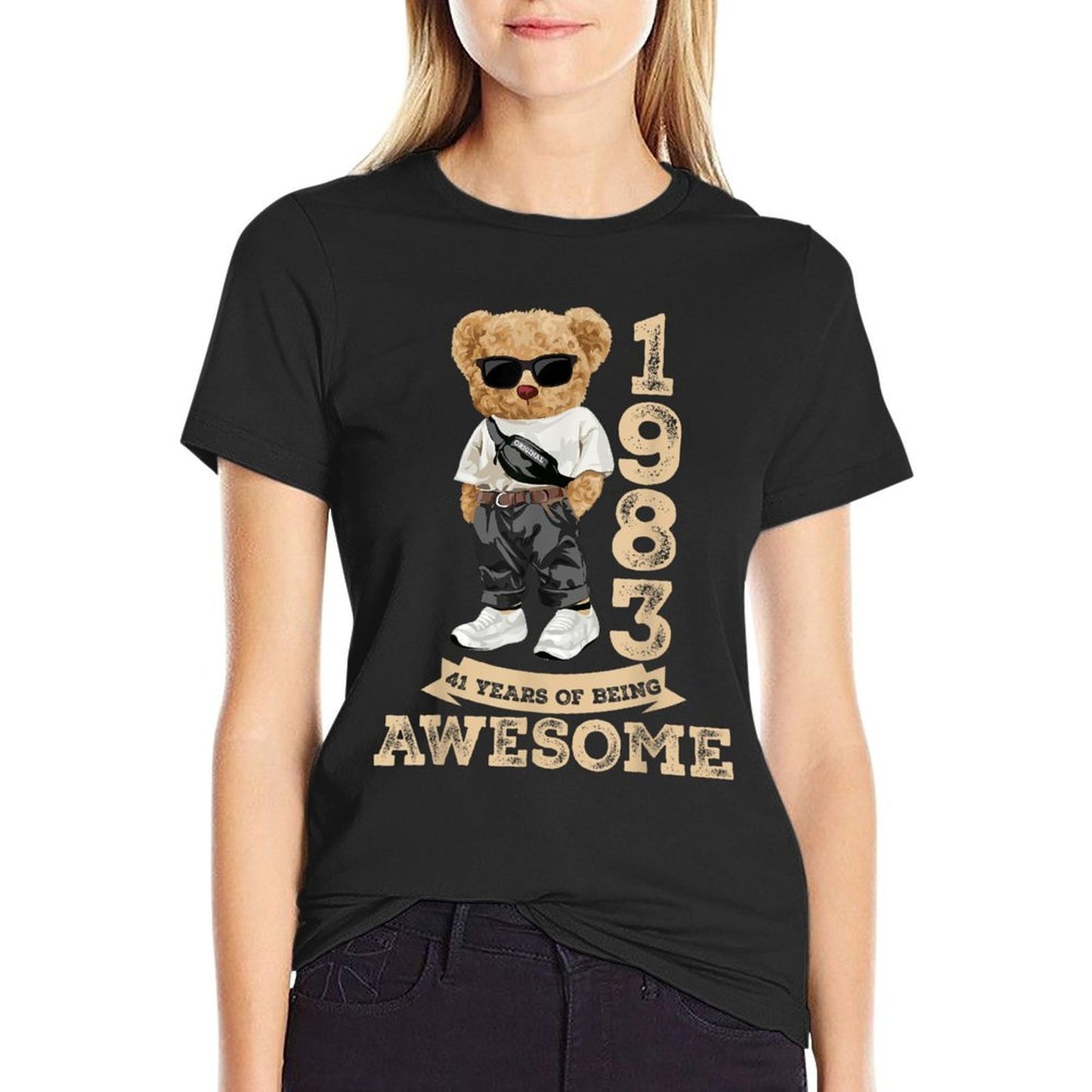 41 Year Old Awesome Funny 1983 41st Birthday Gifts Men Boys Tagless Design T-Shirt
