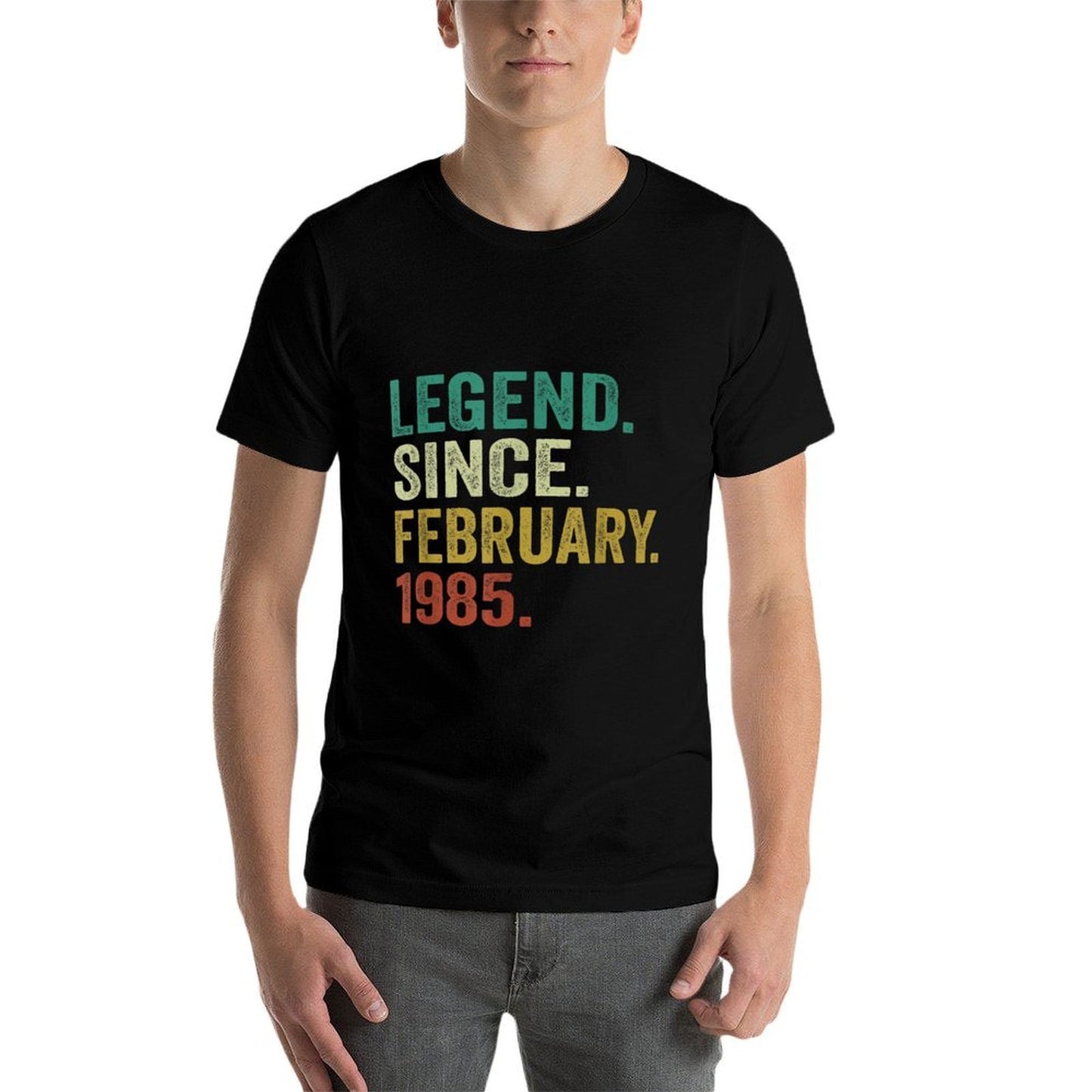 40 Years Old Gifts Legend Since February 1985 40th Birthday Breathable T-Shirt