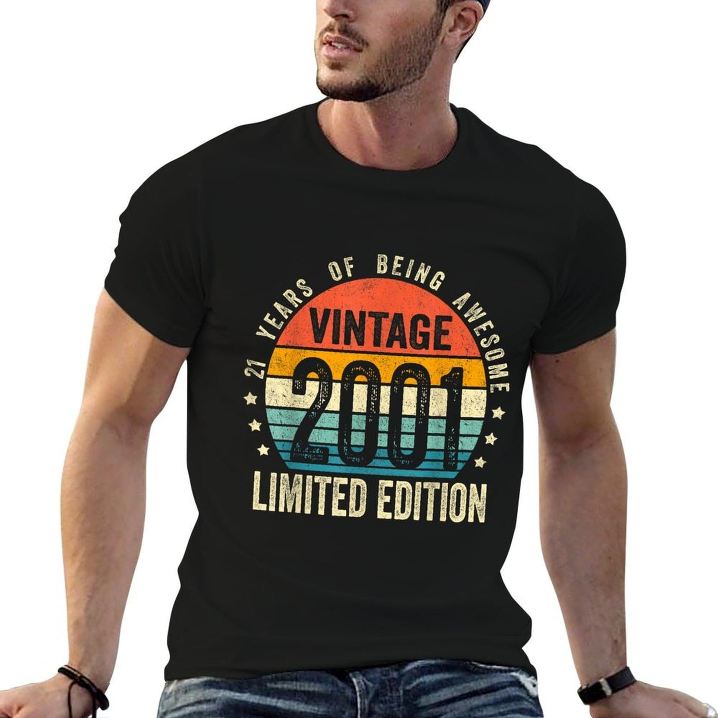 21 Year Old Gifts Vintage 2001 Limited Edition 21st Birthday Lightweight T-Shirt
