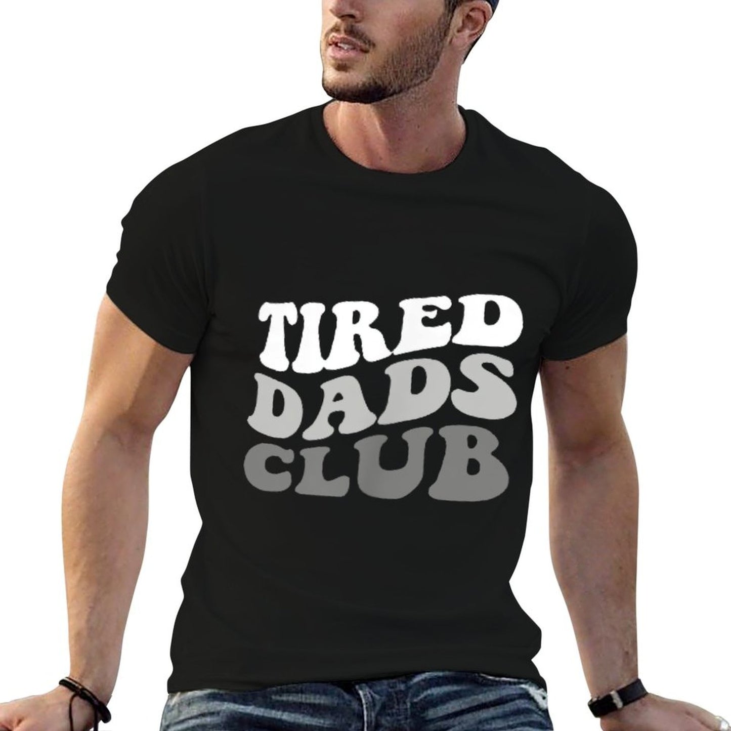 Tired Dad Club Playmat Car Race Track Dad Father's Day Wrinkle-resistant T-Shirt