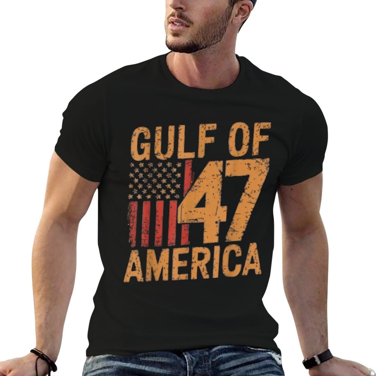 Retro Vintage Gulf Of US America 2025 American Lightweight T-Shirt
