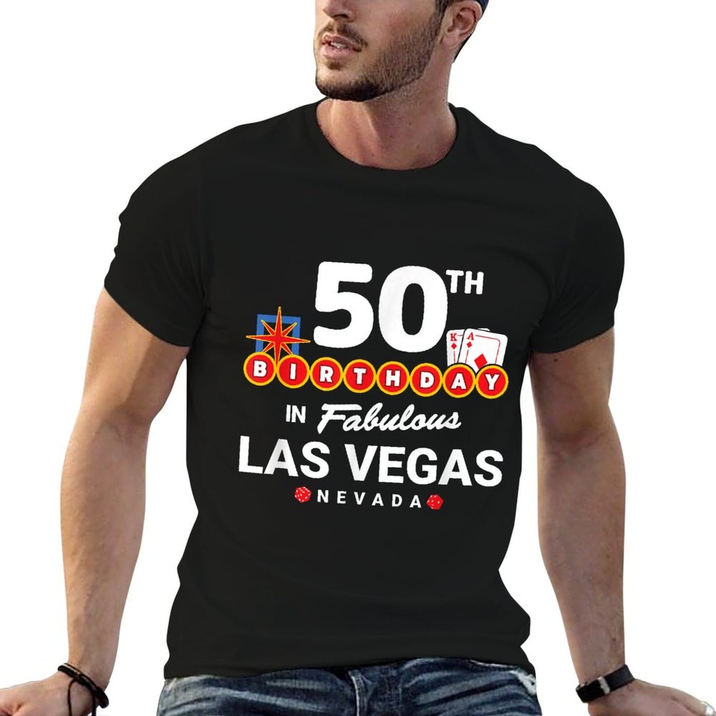 Las Vegas Birthday Party - 50th Birthday - Vegas Birthday Quick-drying T-Shirt