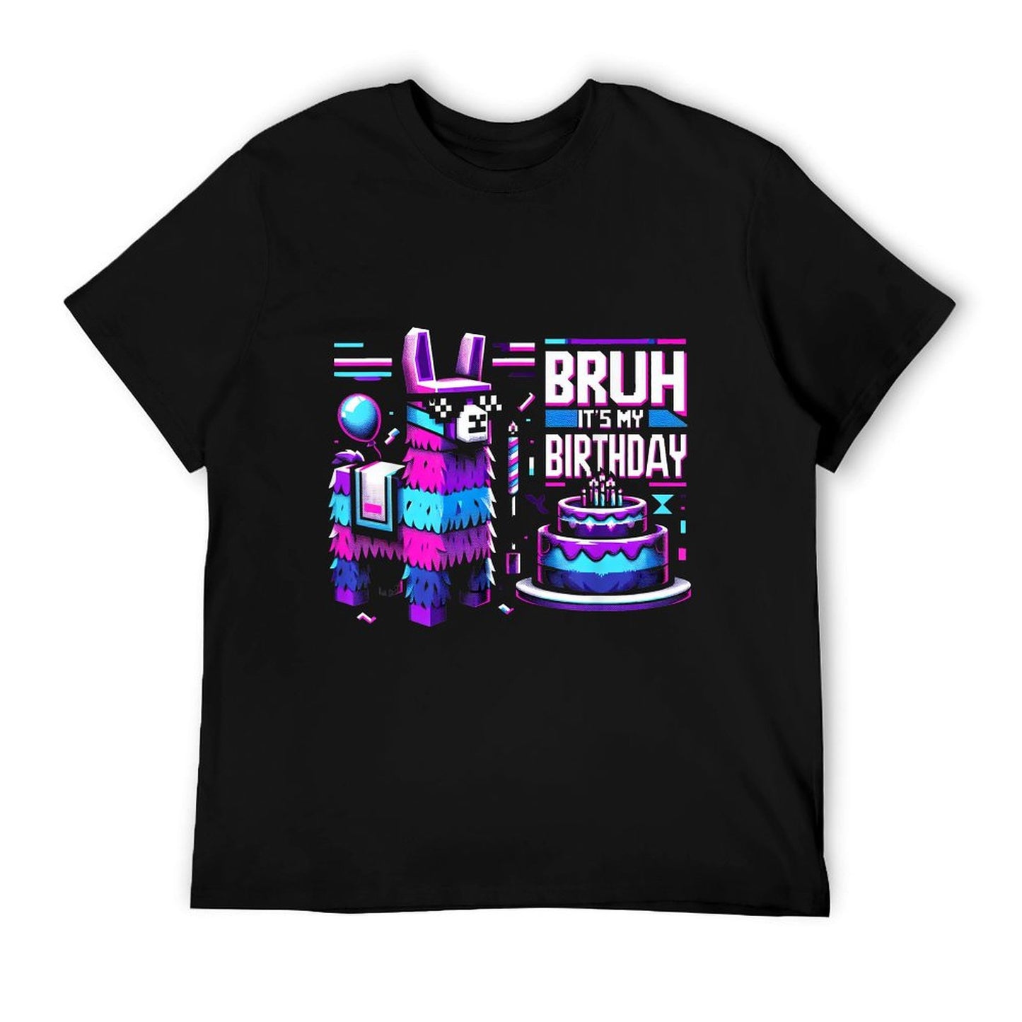 Bruh Its My Birthday Llama Pinata Boy Girl Family Party Bday Lightweight T-Shirt