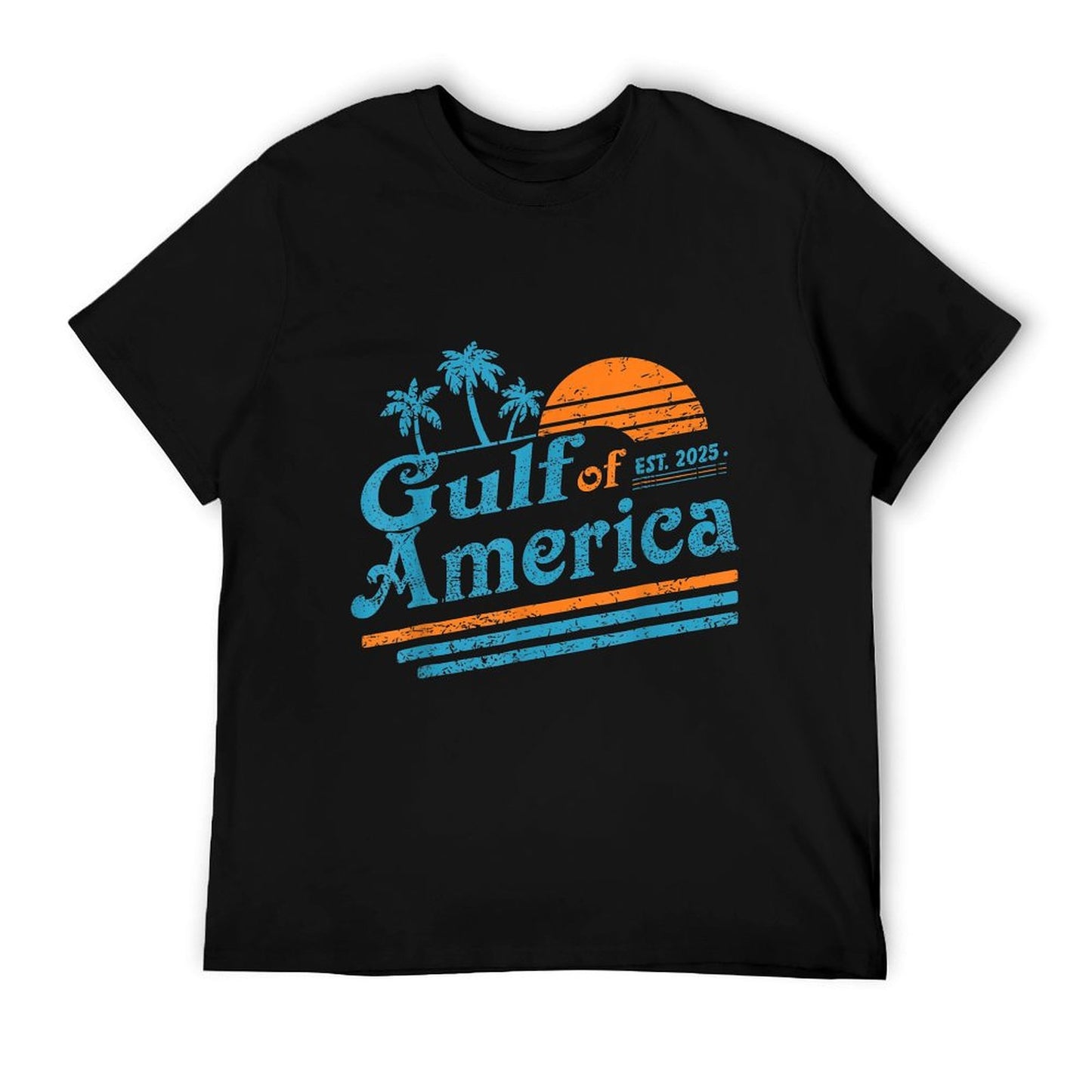 Retro Gulf Of US America 2025 American Flag Gulf Mexico Quick-drying T-Shirt
