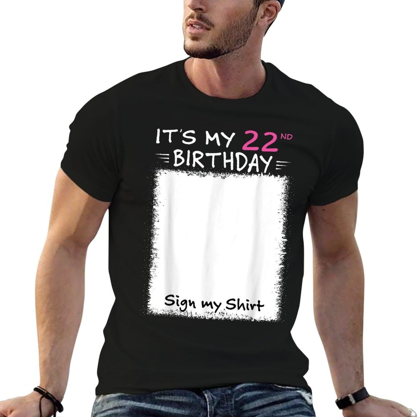 It's My 22nd Birthday Sign My 22 Years Old Party Funny Vintage-inspired T-Shirt