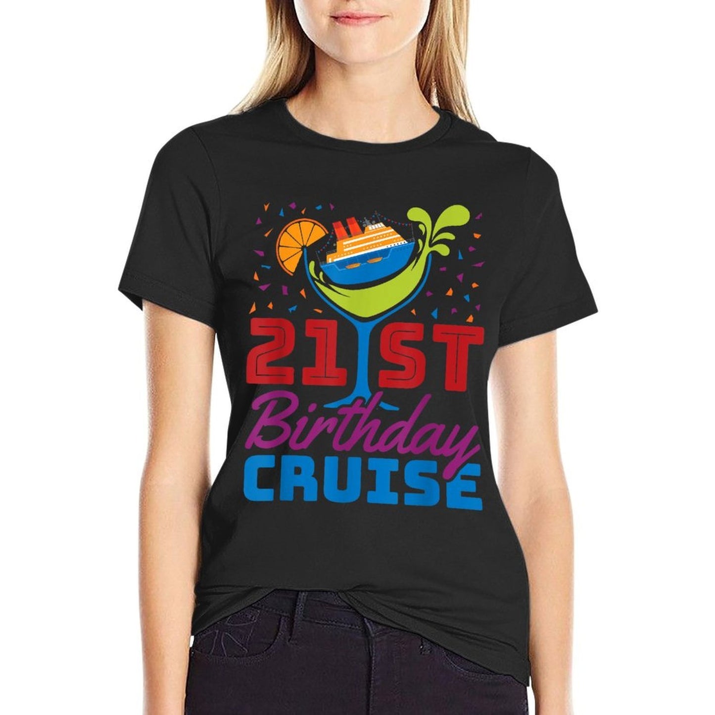 21st Birthday Cruise Ship Drinking Party 21 Odor-resistant T-Shirt